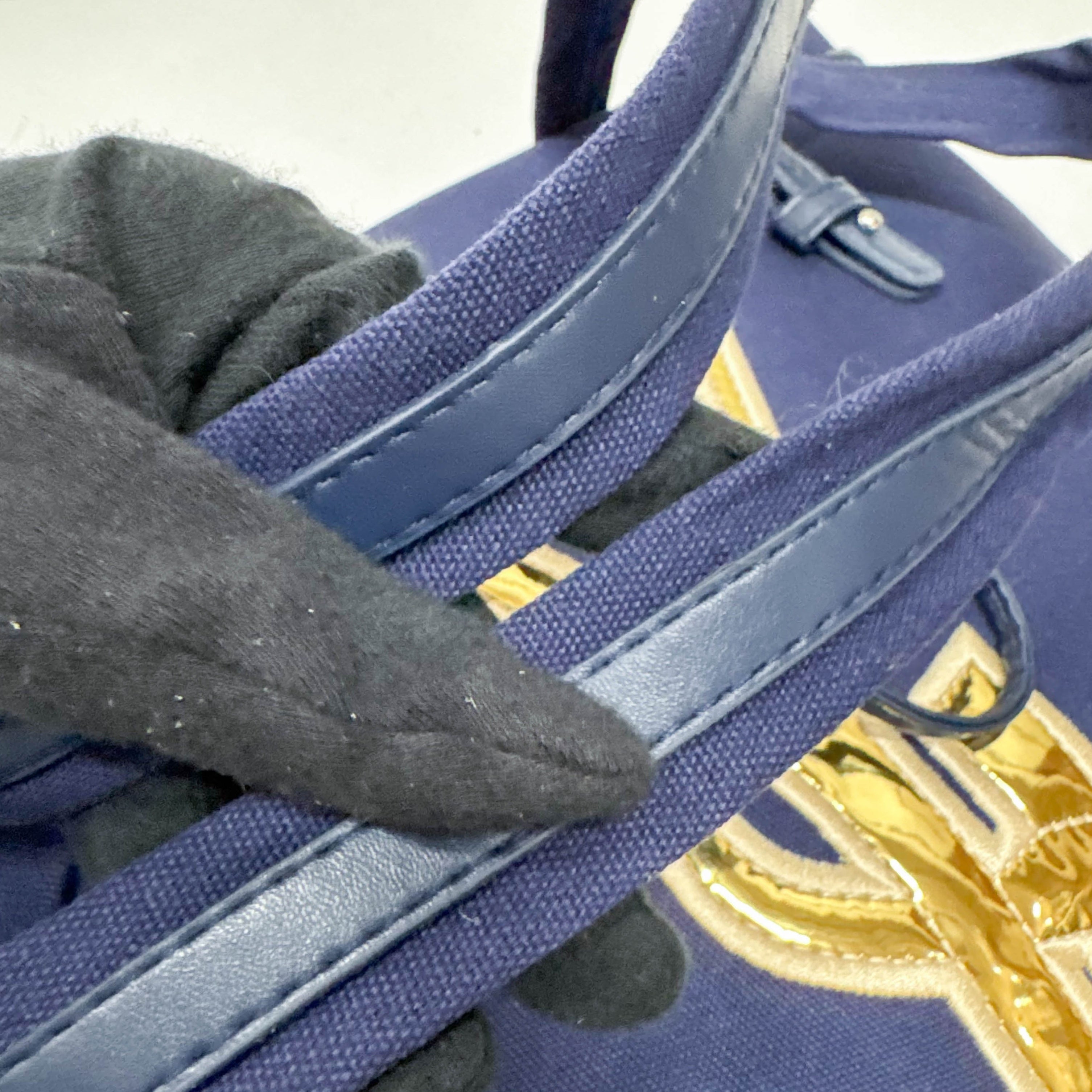 Navy Blue Cotton Tote Bag