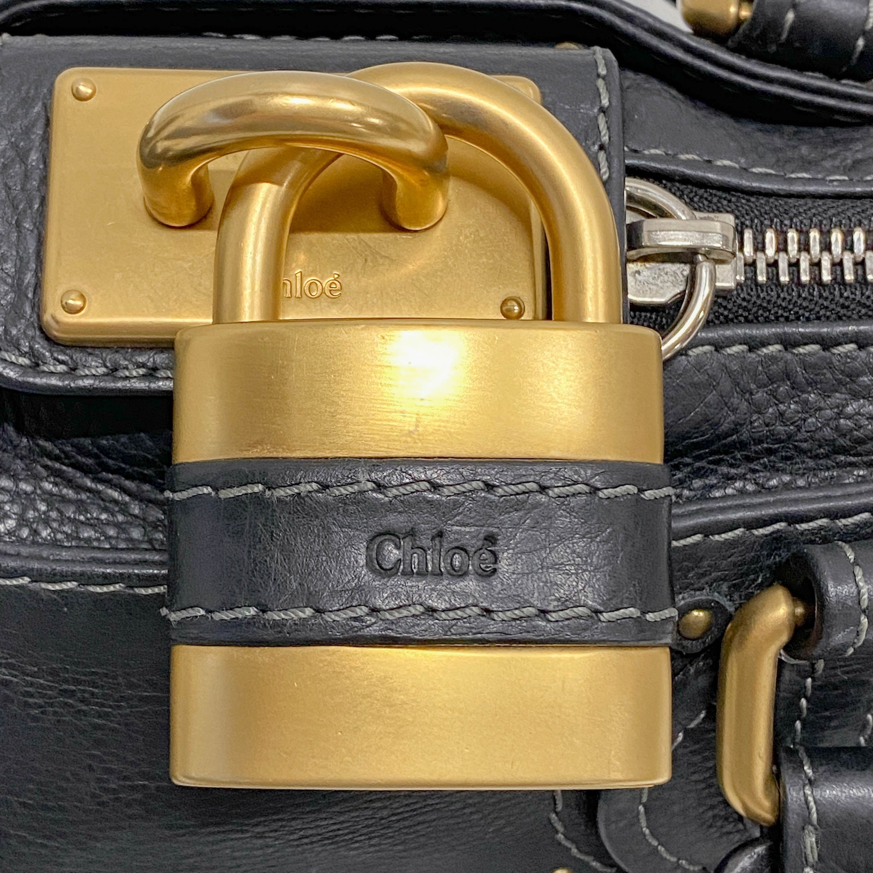 Mini Paddington Black Calfskin Shoulder Bag