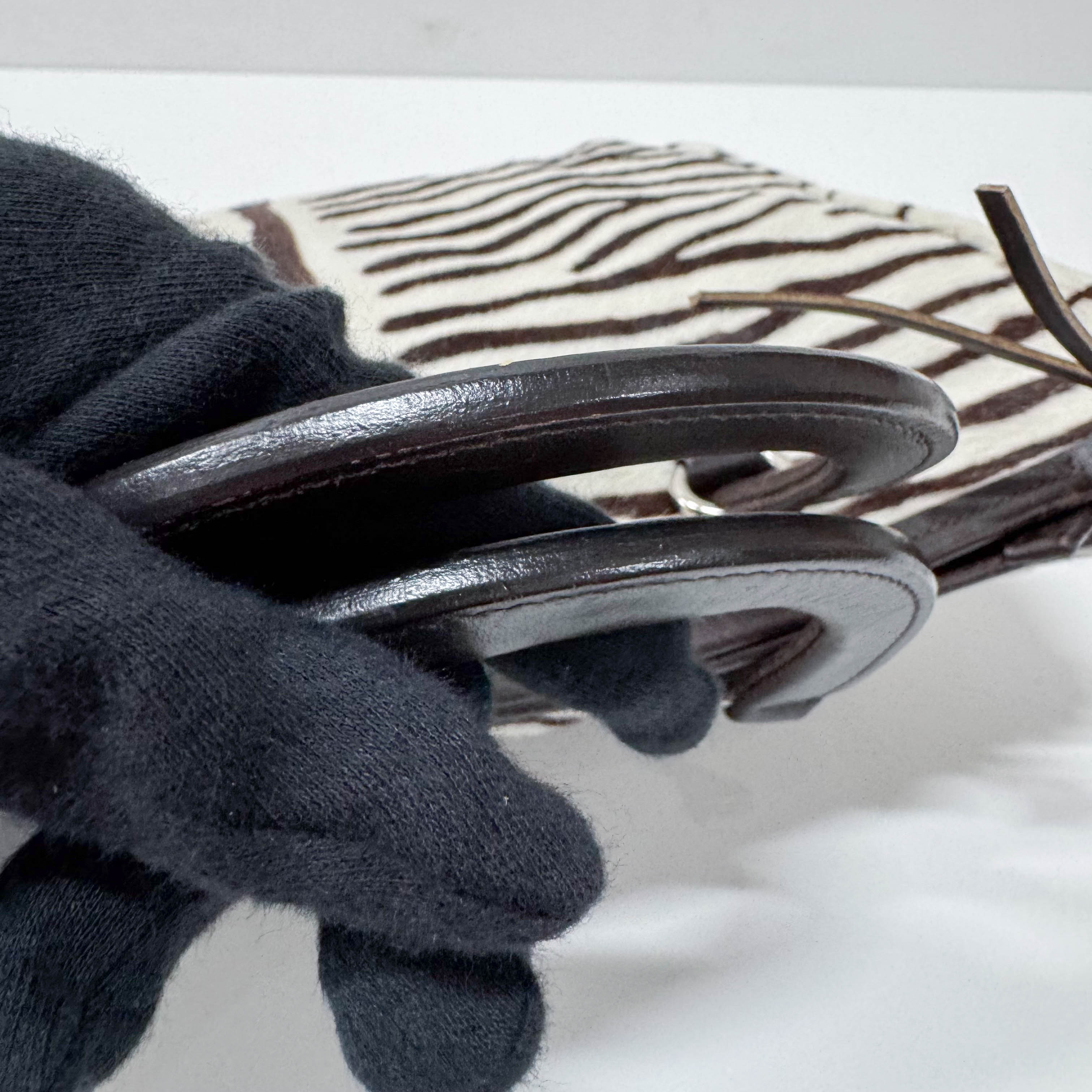 Pony Hair Zebra Print Totes