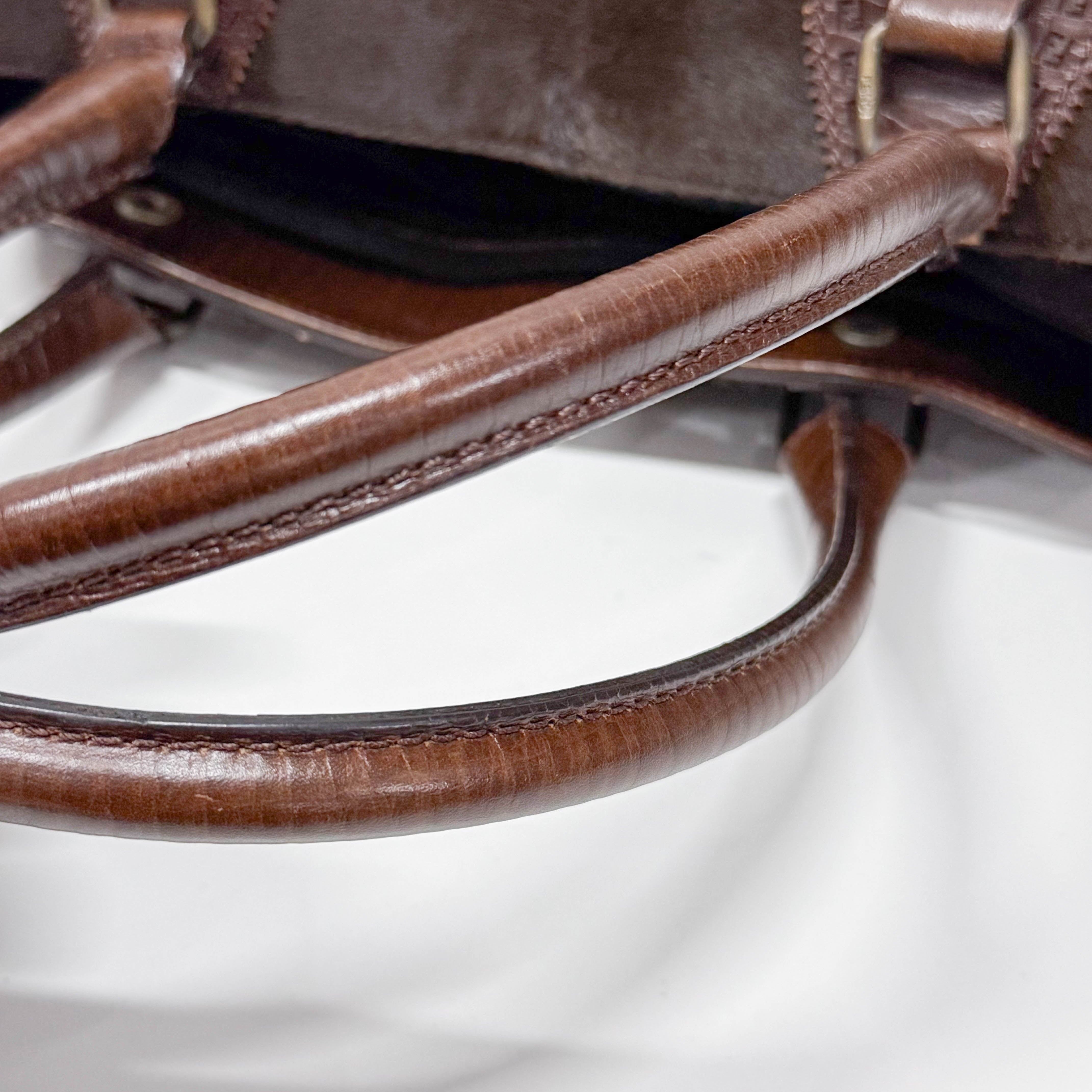 Limited Edition Squirrel Print Brown Pony Hair Shoulder Bag