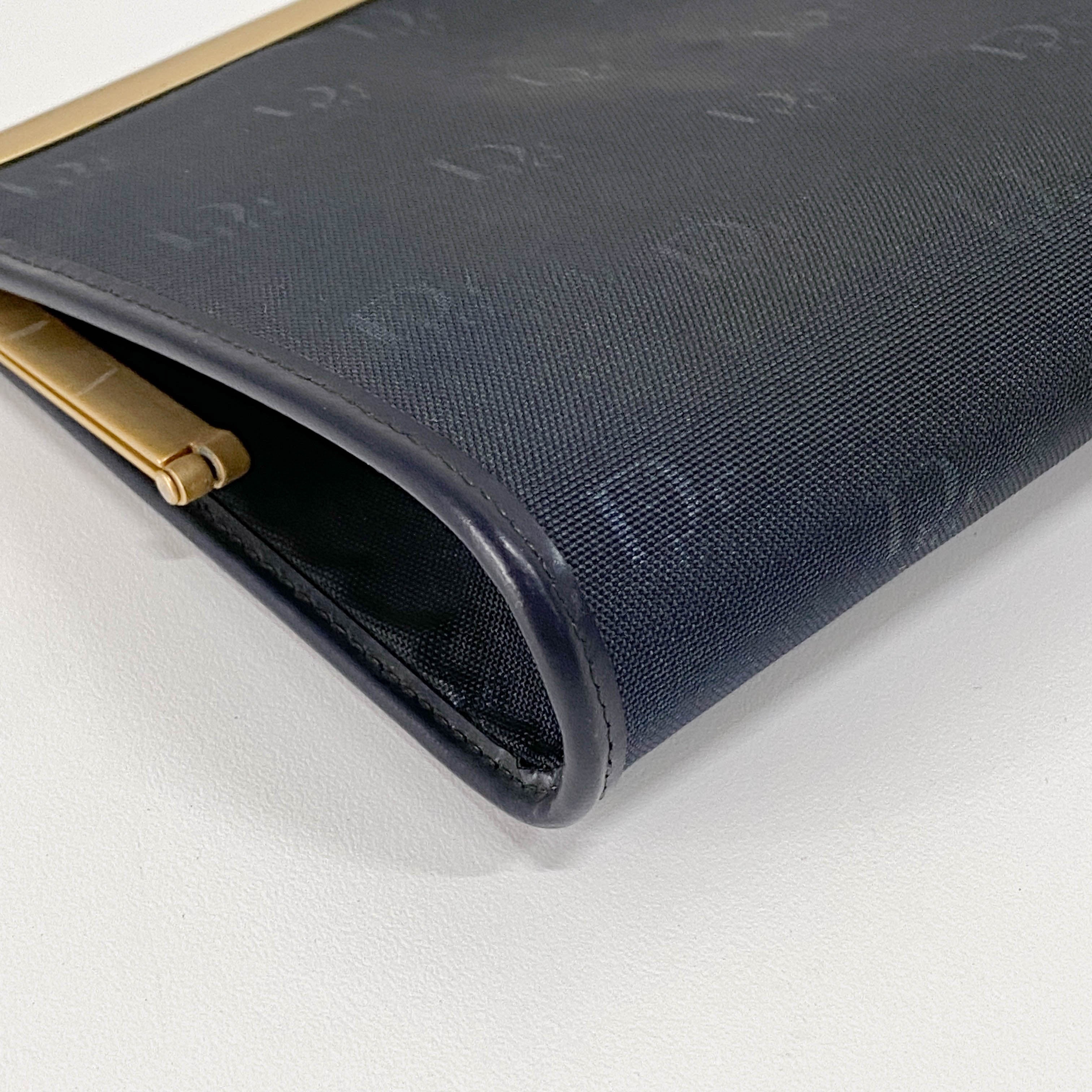 Vintage Black Canvas Hand Bag