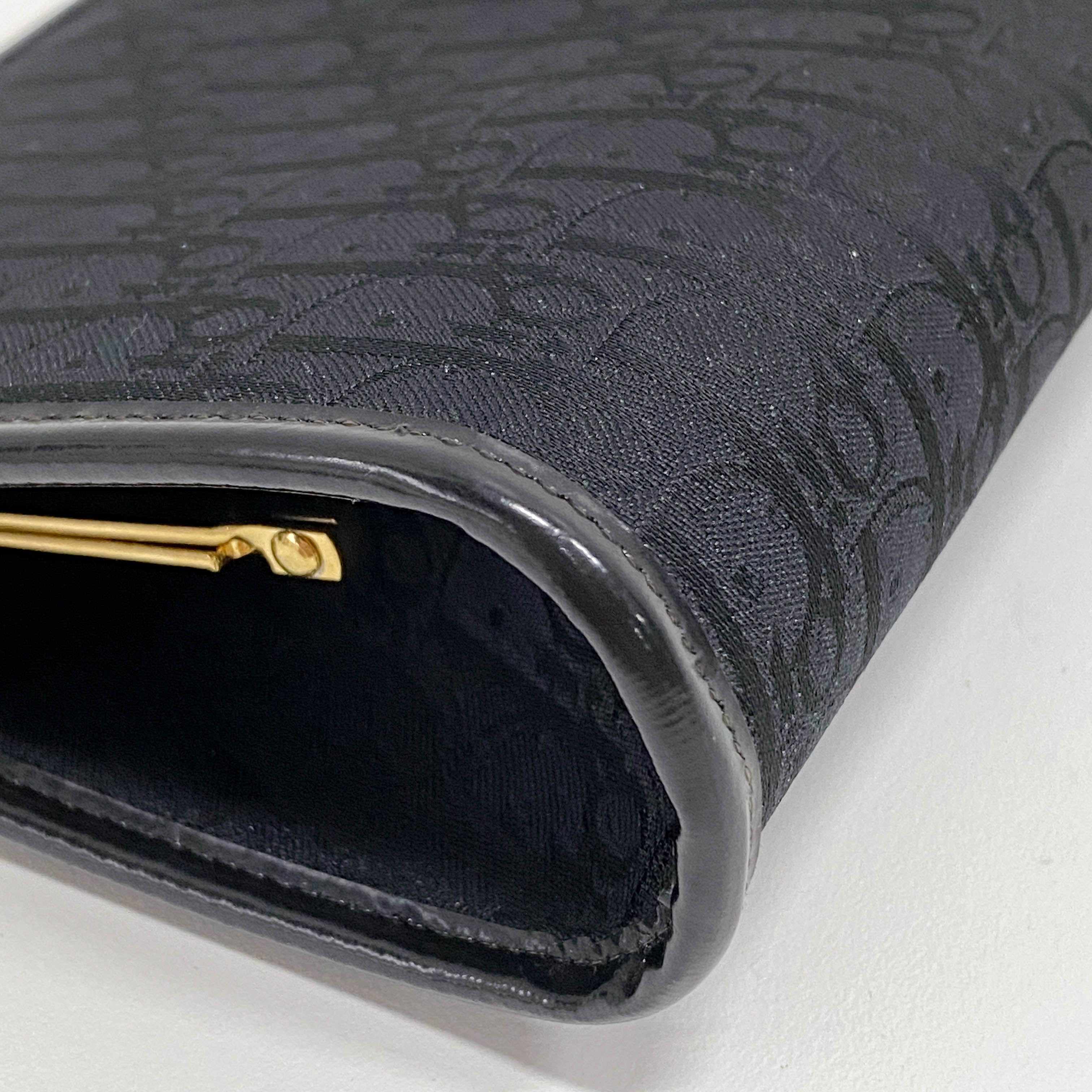 Vintage Black Canvas Two Way Bag