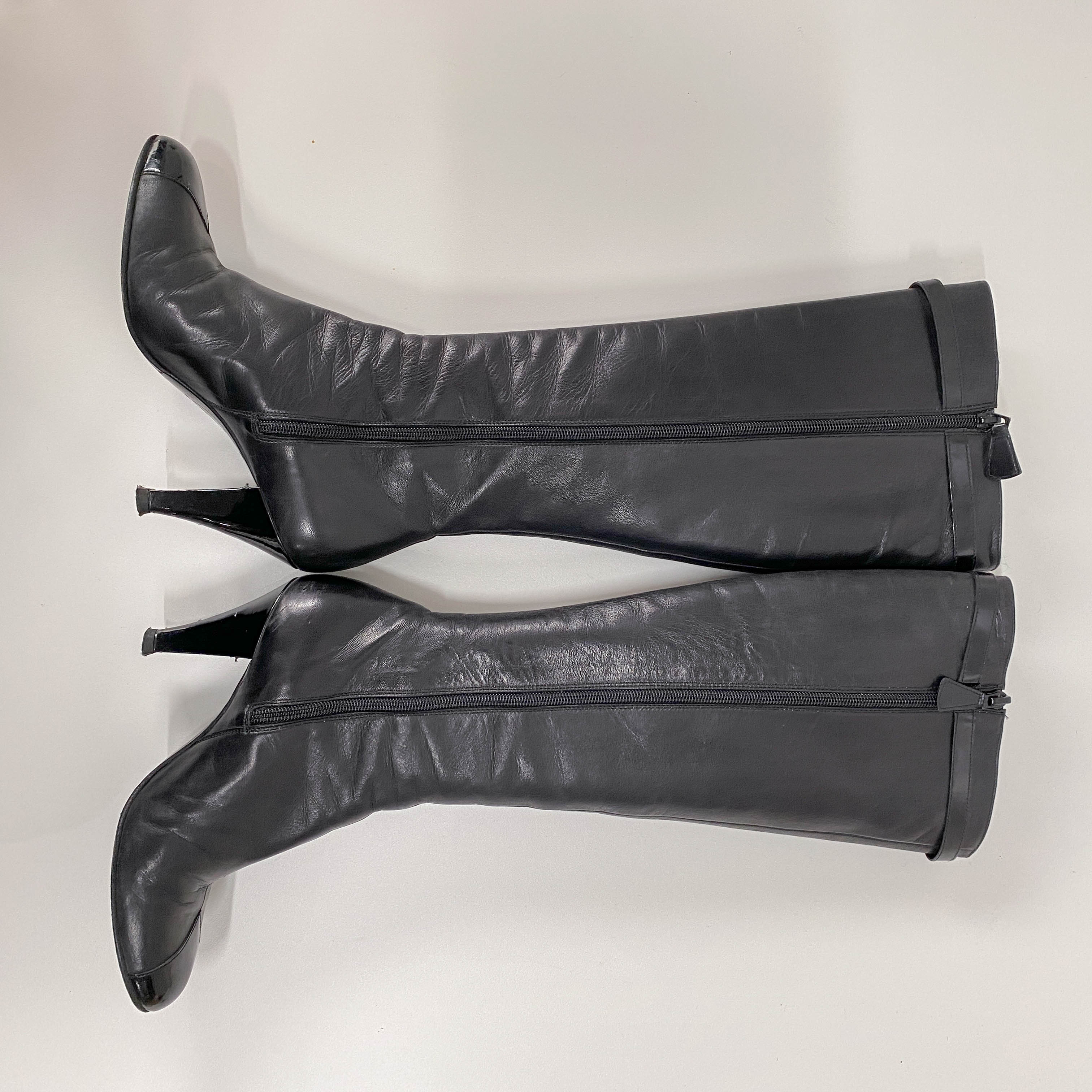 Size 37 Black Leather Boots