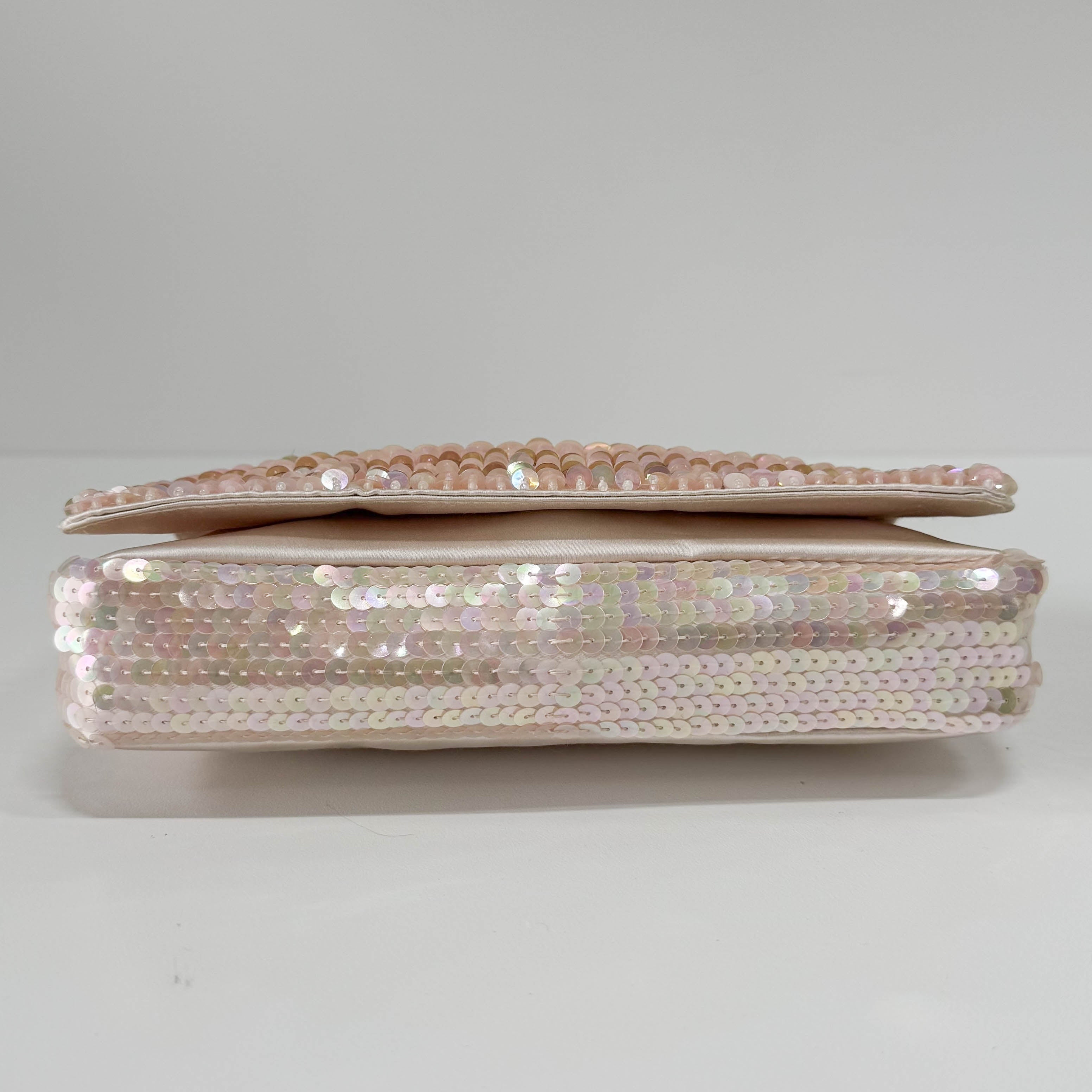 Pink Sequin Shoulder Bag