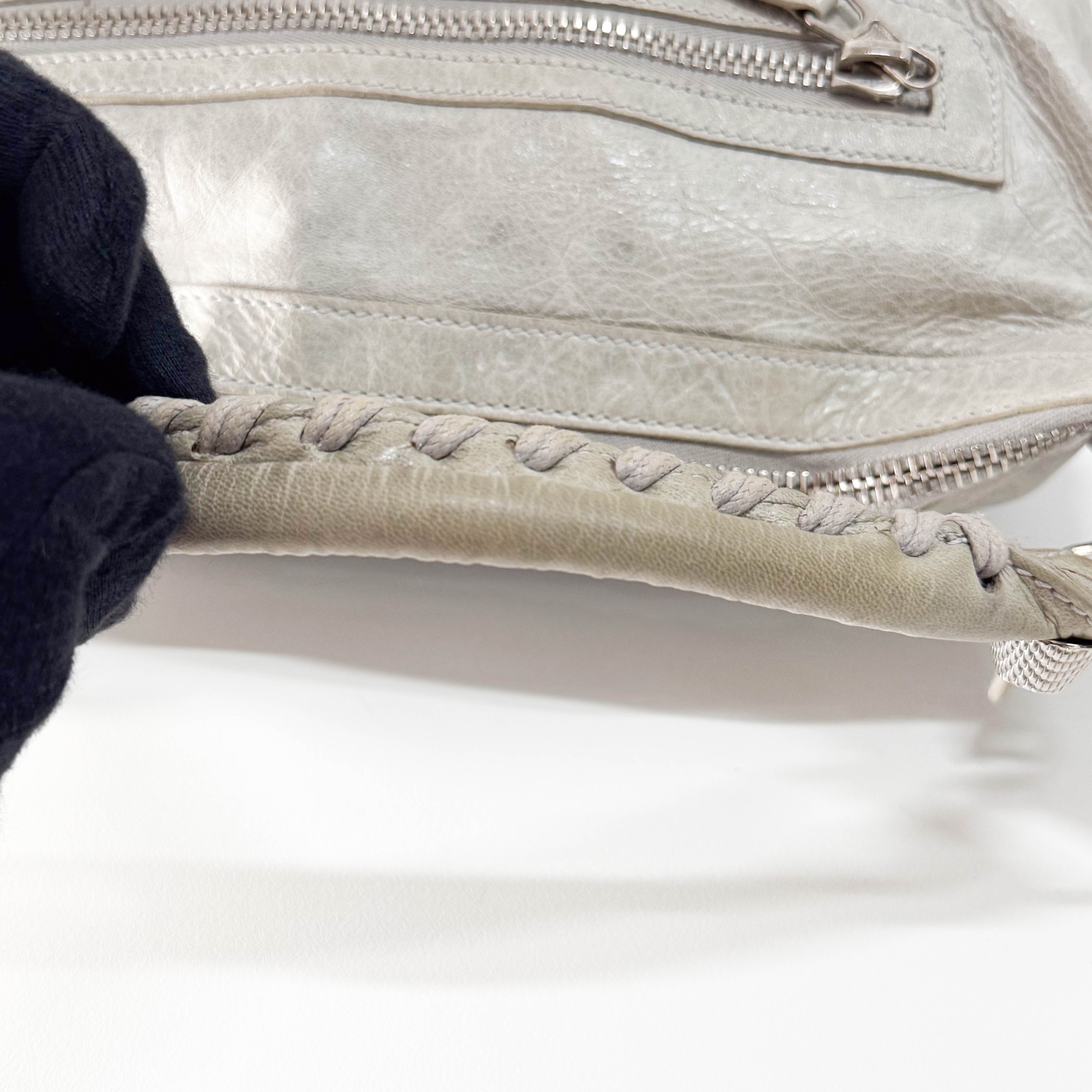 Giant Day Light Green Leather Hobo Bag