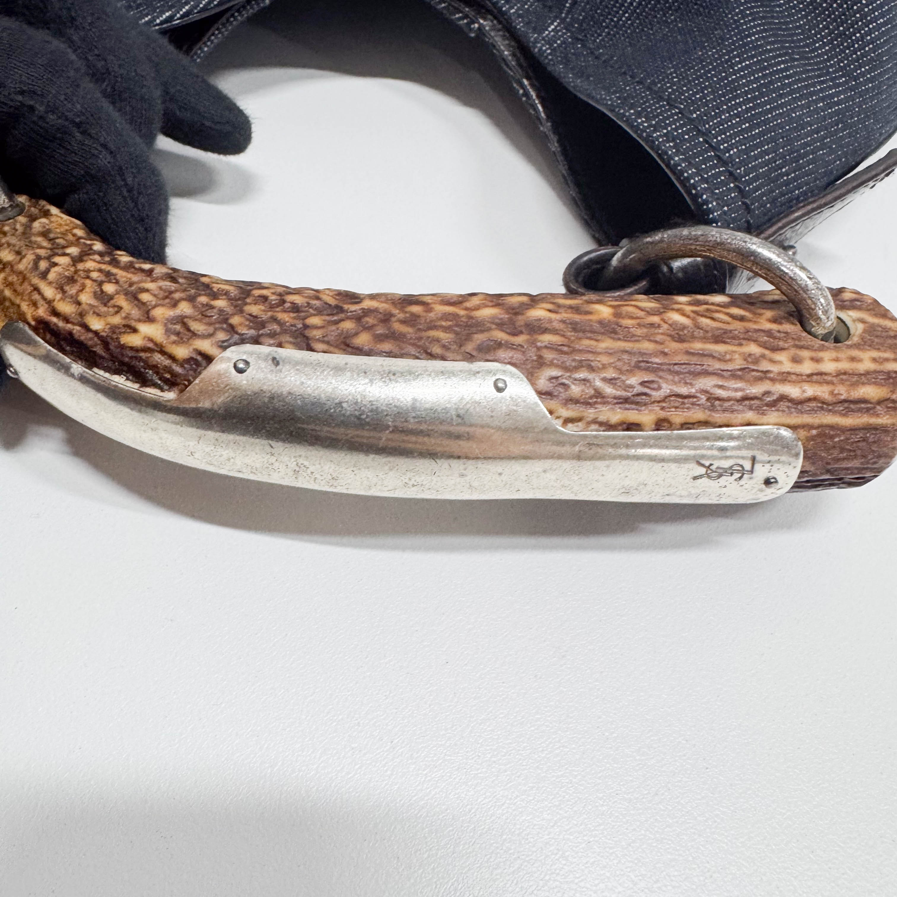 YSL Mini Mombasa Denim Hand Bag