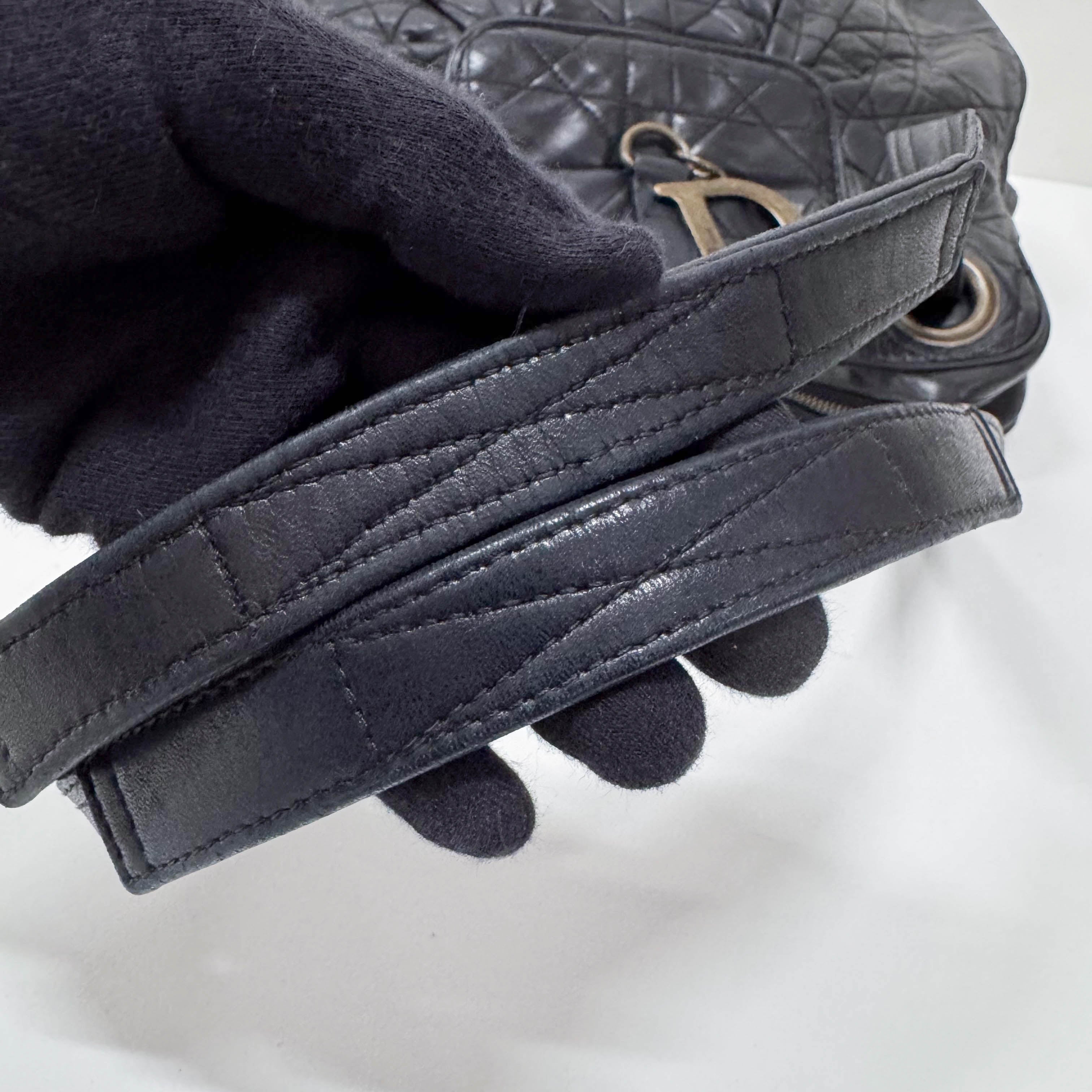 Black Leather Shoulder Bag