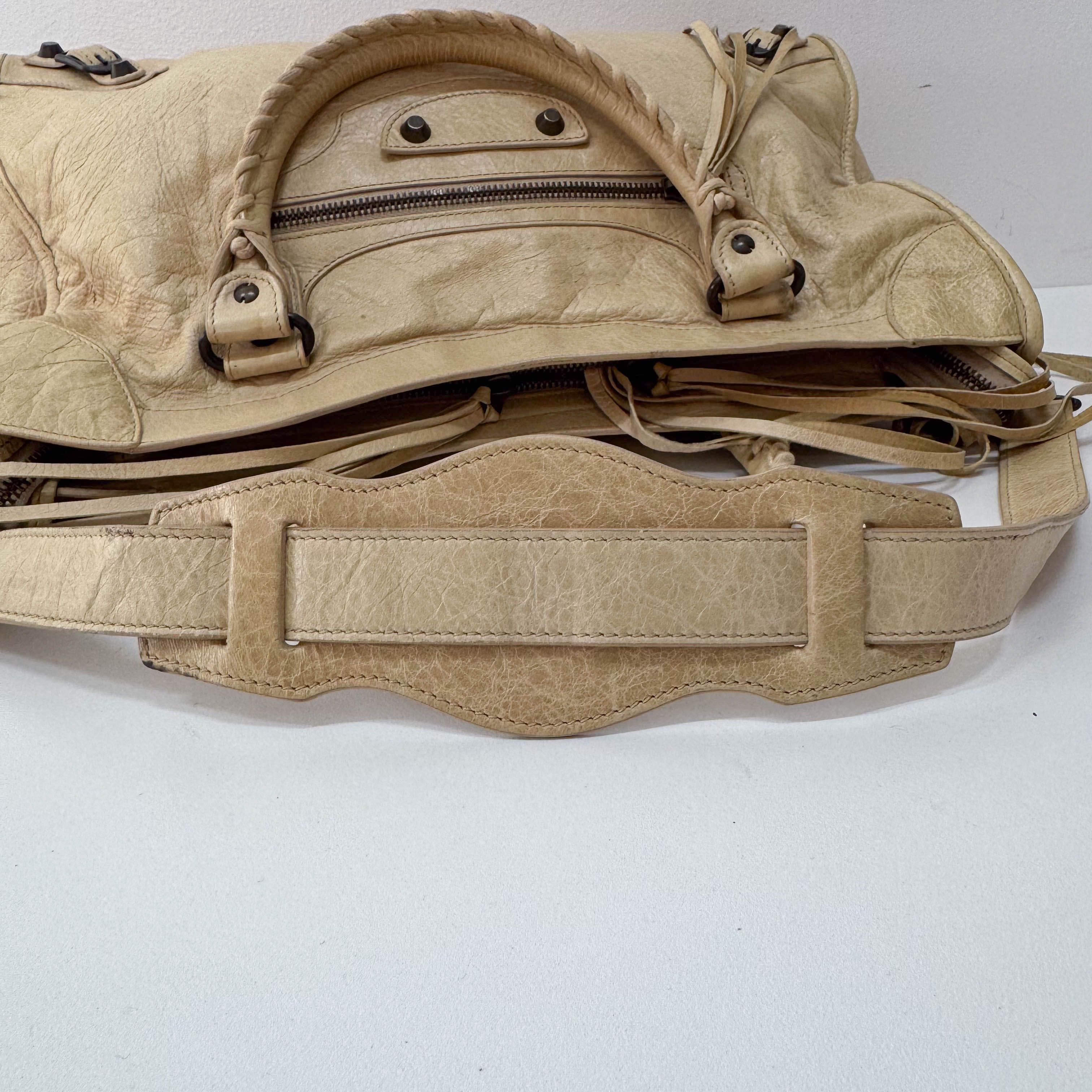 The City Green Leather Two Way Bag