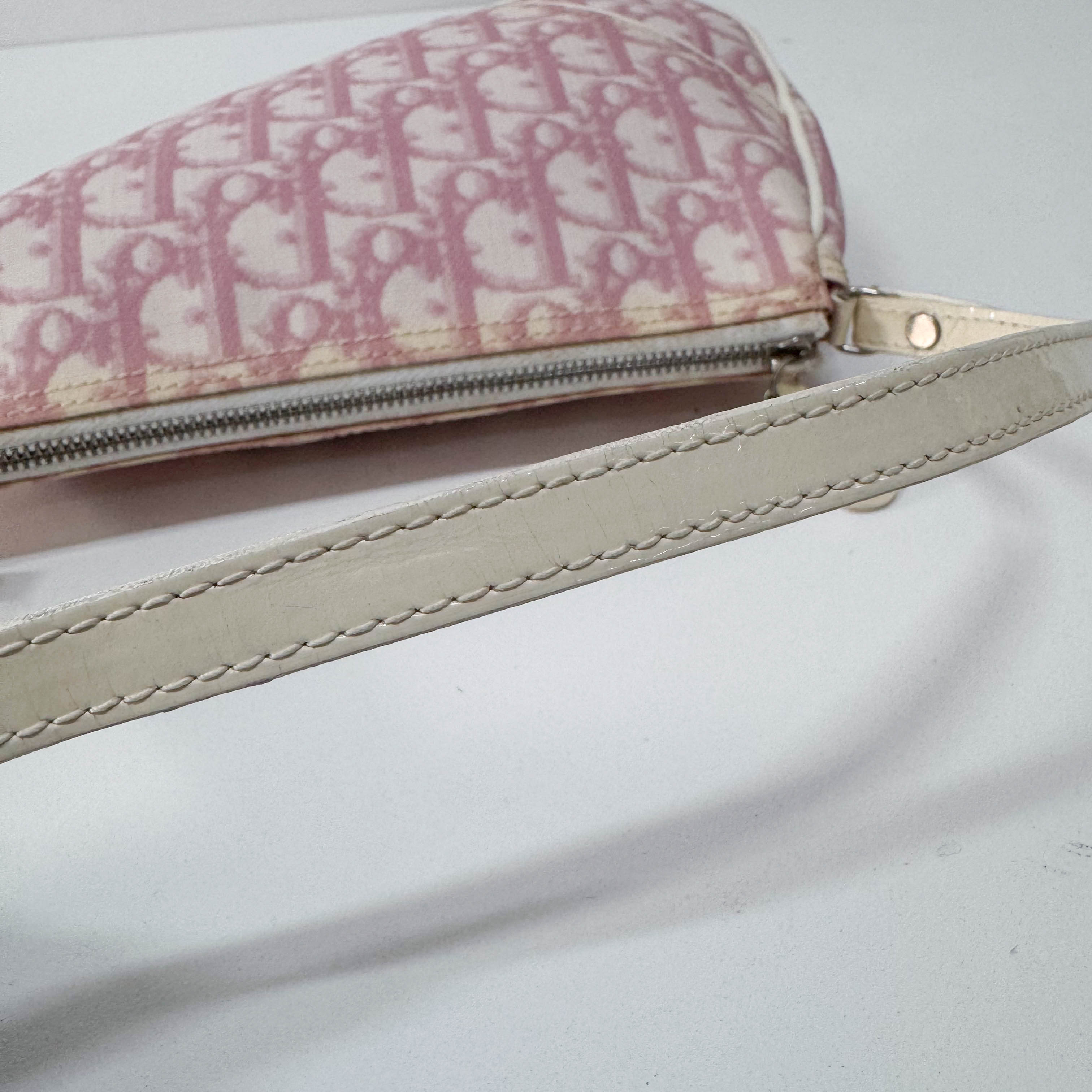 Saddle Trotter Pink Coated Canvas Shoulder Bag