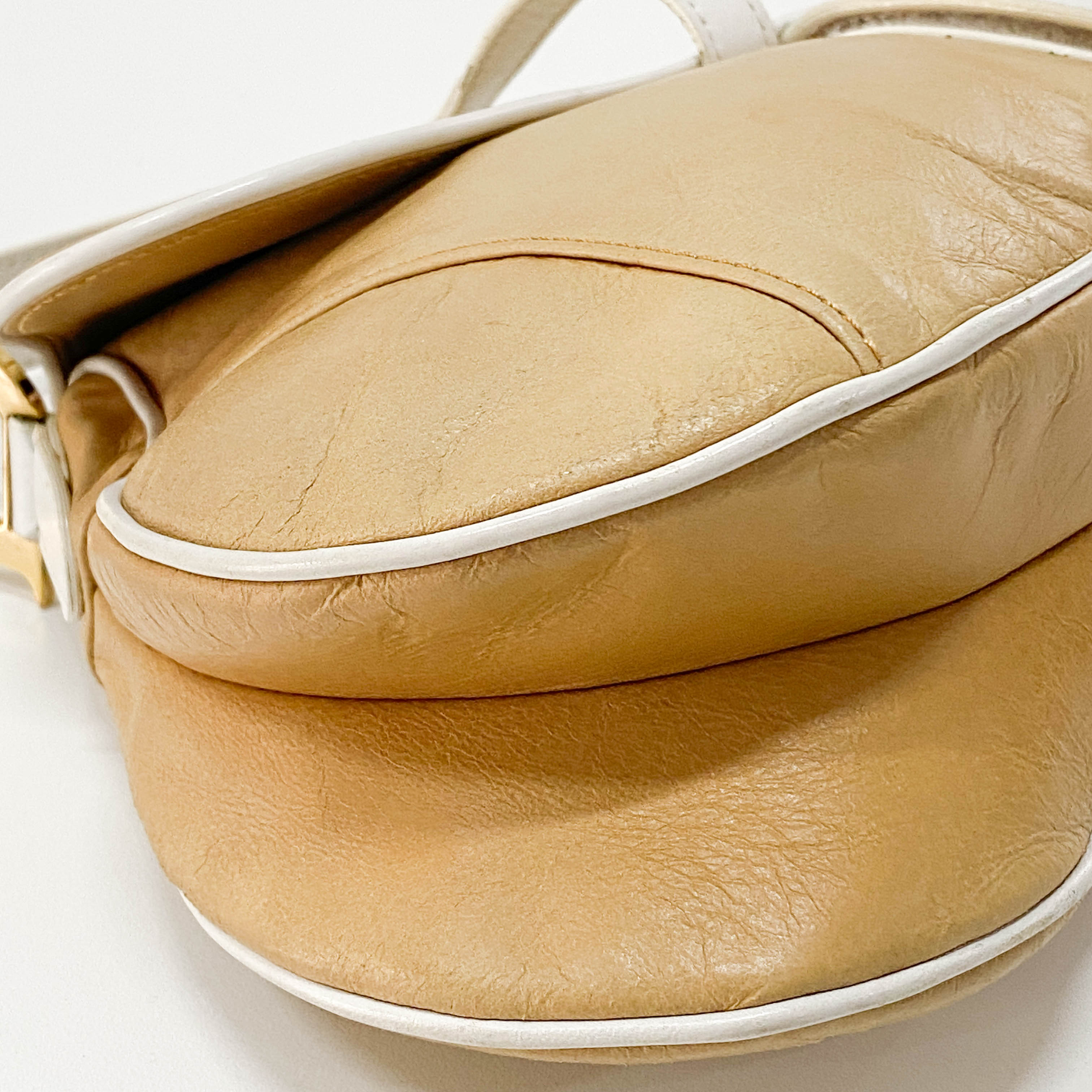 Saddle Brown Leather Shoulder Bag