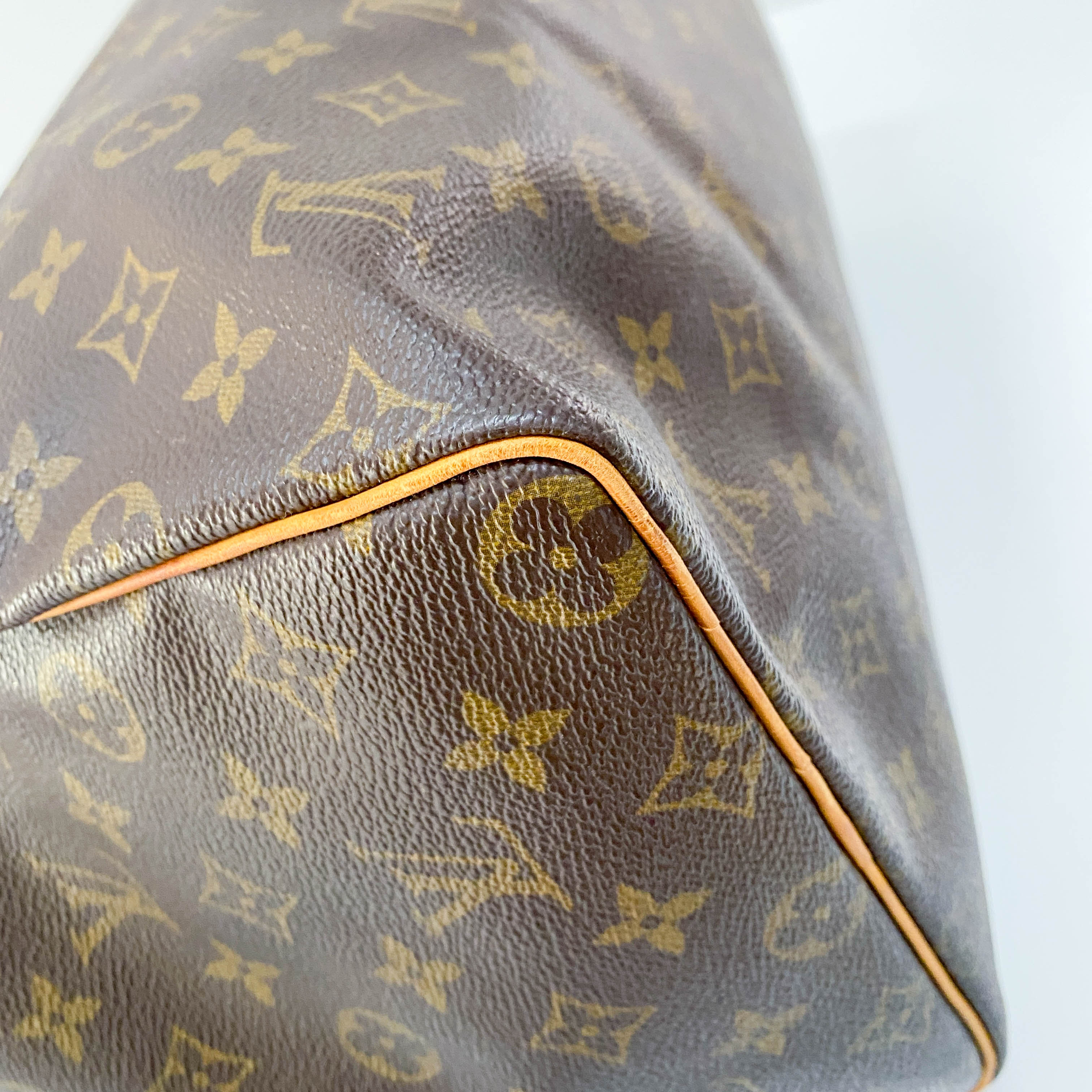 Speedy 40 Monogram Brown Coated Canvas Boston Bag