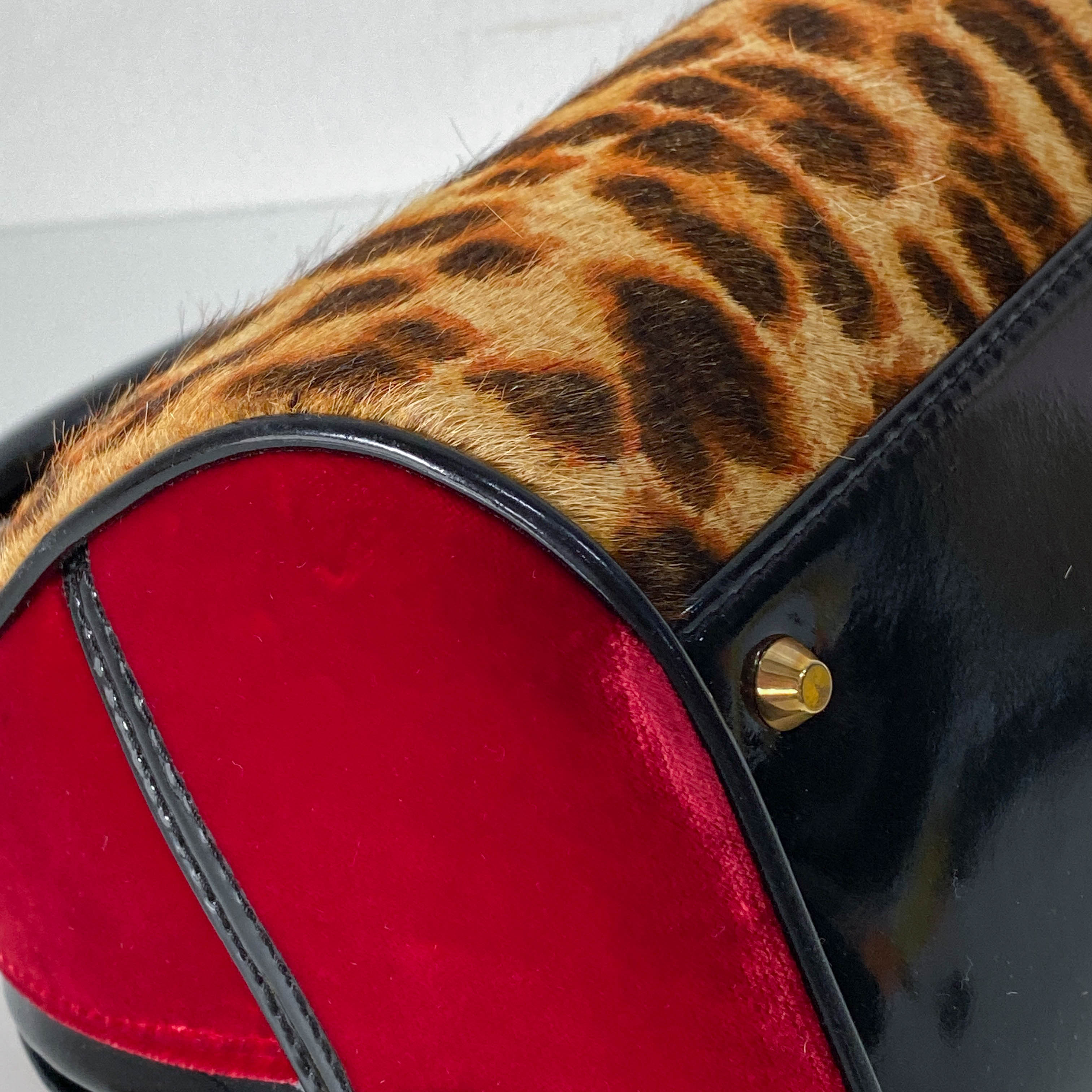 Gambler Dice Leopard Print Handbag