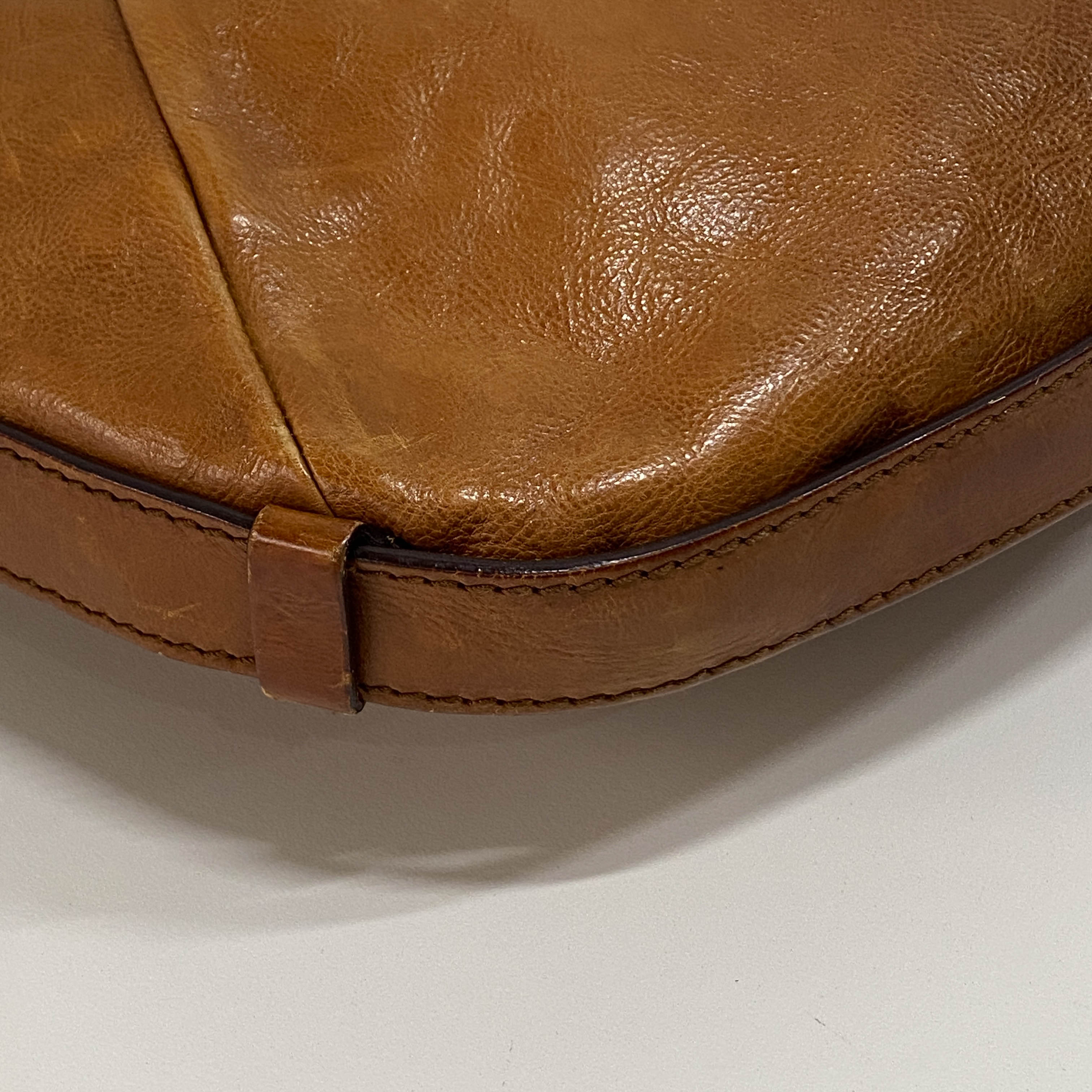 Mombasa Brown Leather Shoulder Bag