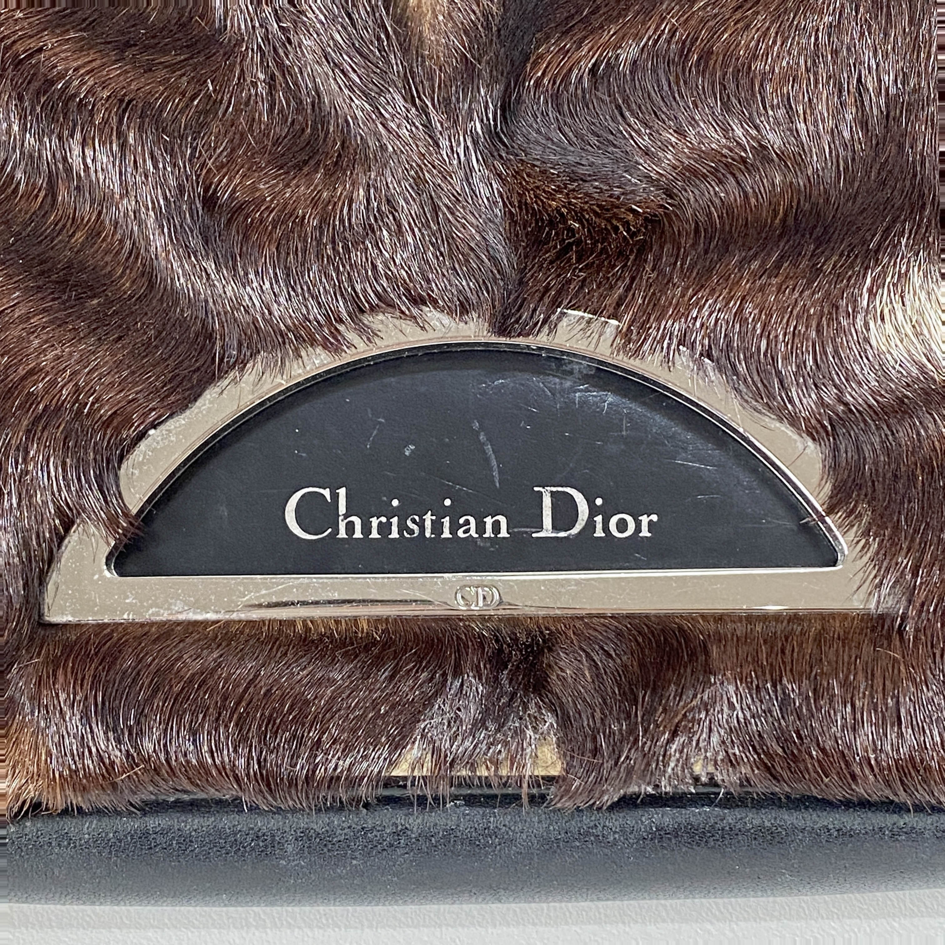 Limited Edition Malice Pearl Brown Pony Hair Shoulder Bag