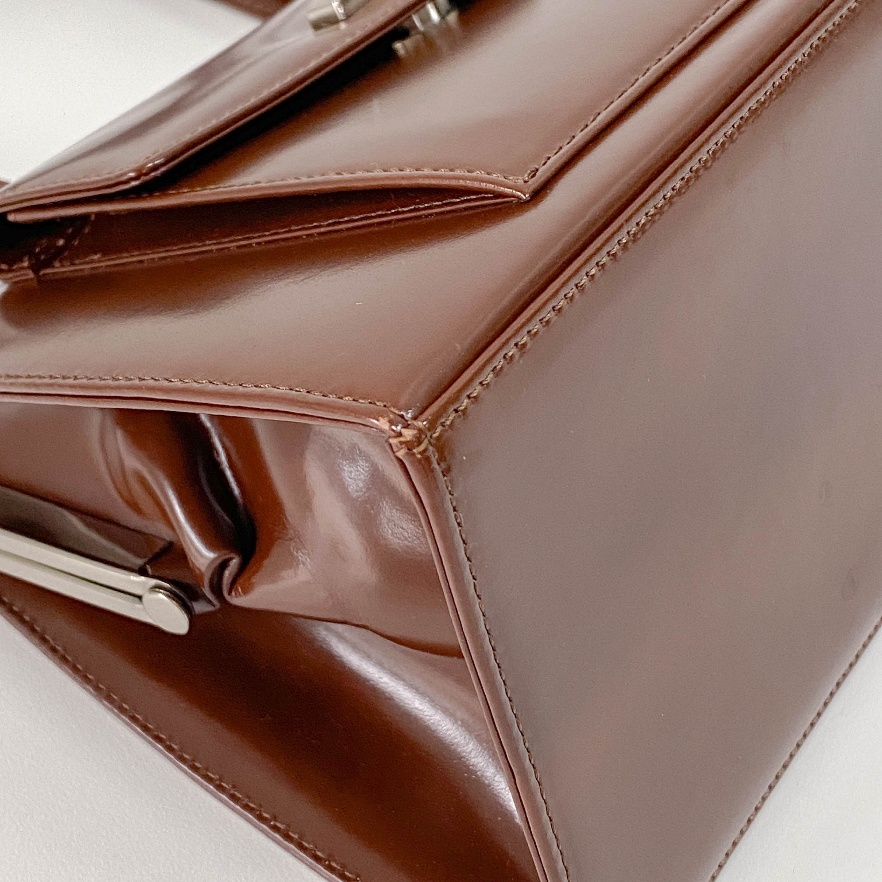 Brown Leather Handle Bag