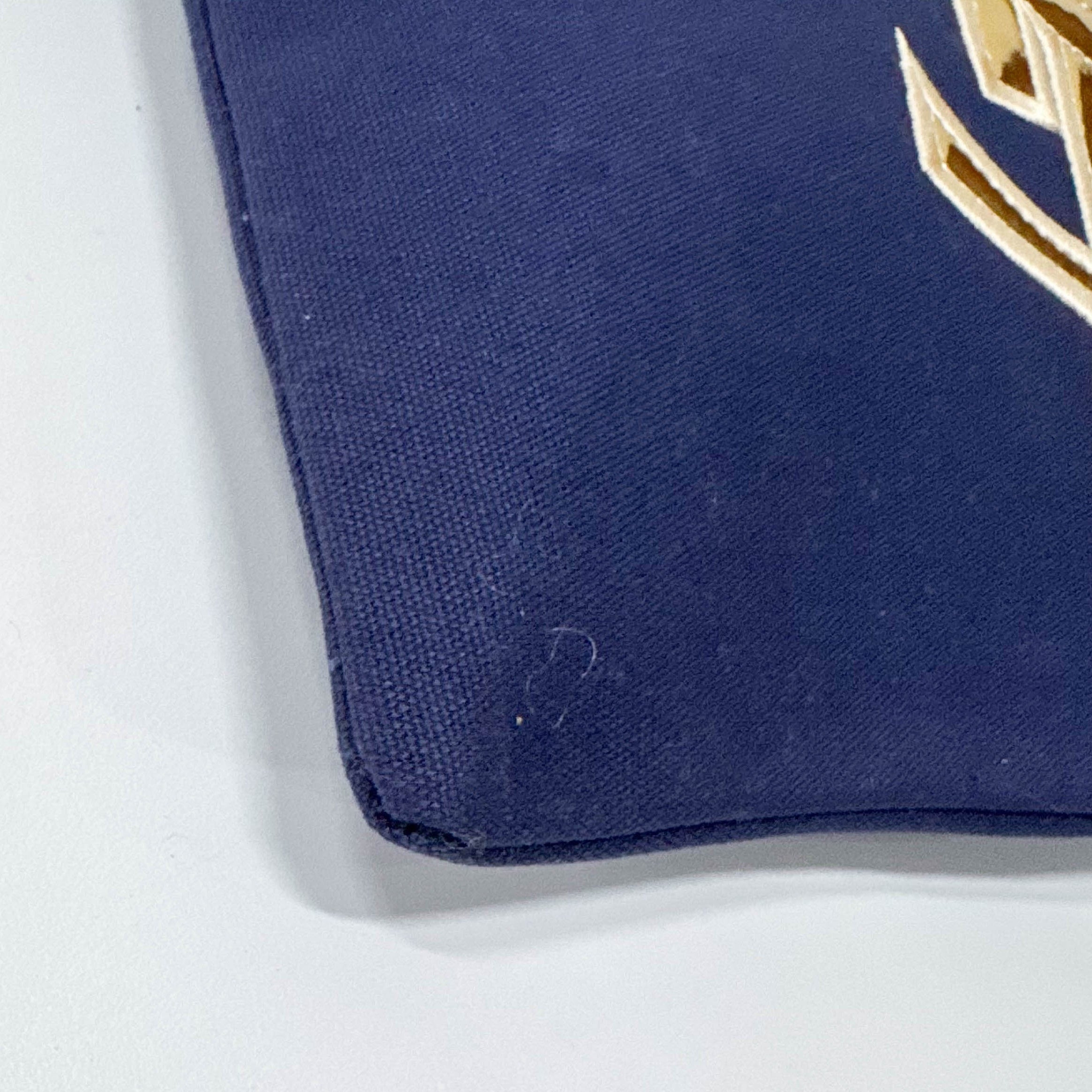 Navy Blue Cotton Tote Bag