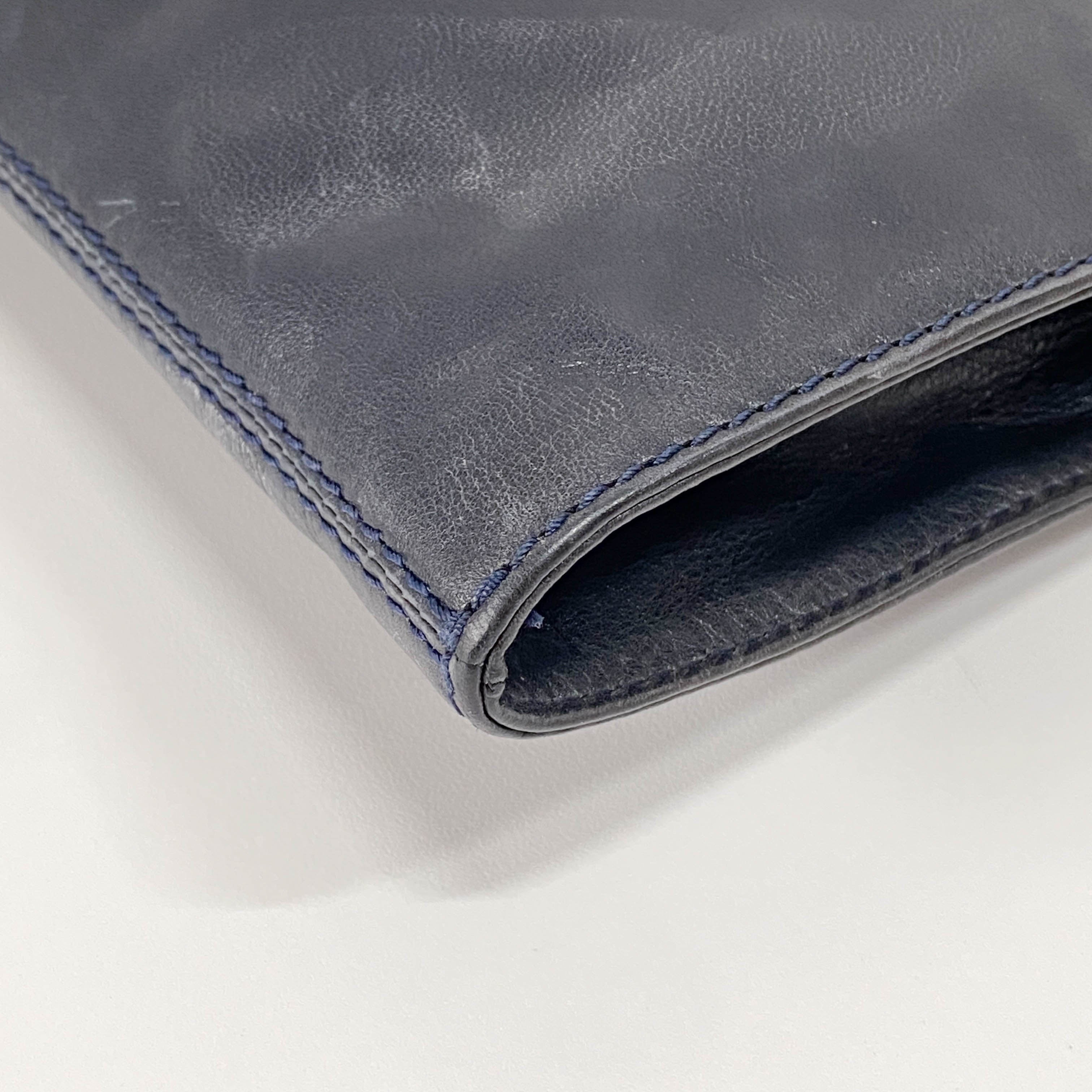 Vintage Black Leather Rectagular Handbag