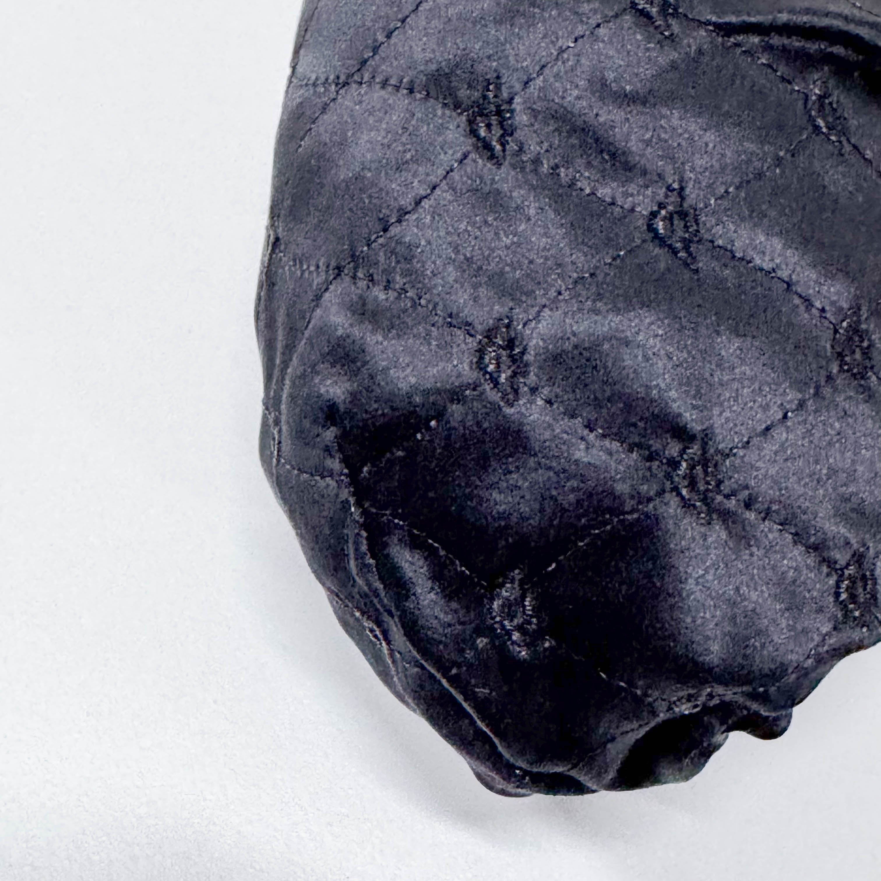 Black Silk Clutch/Shoulder Bag