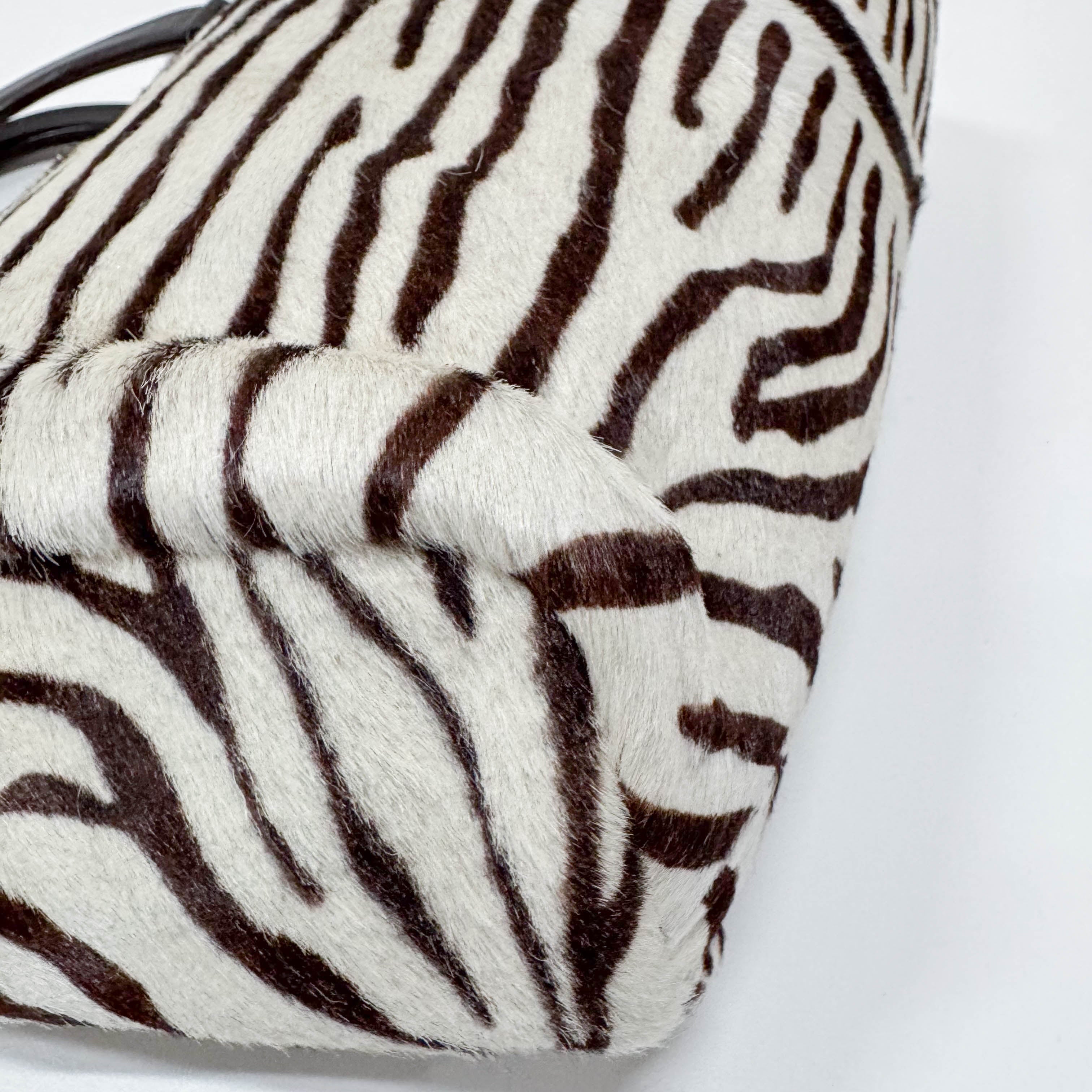 Pony Hair Zebra Print Totes