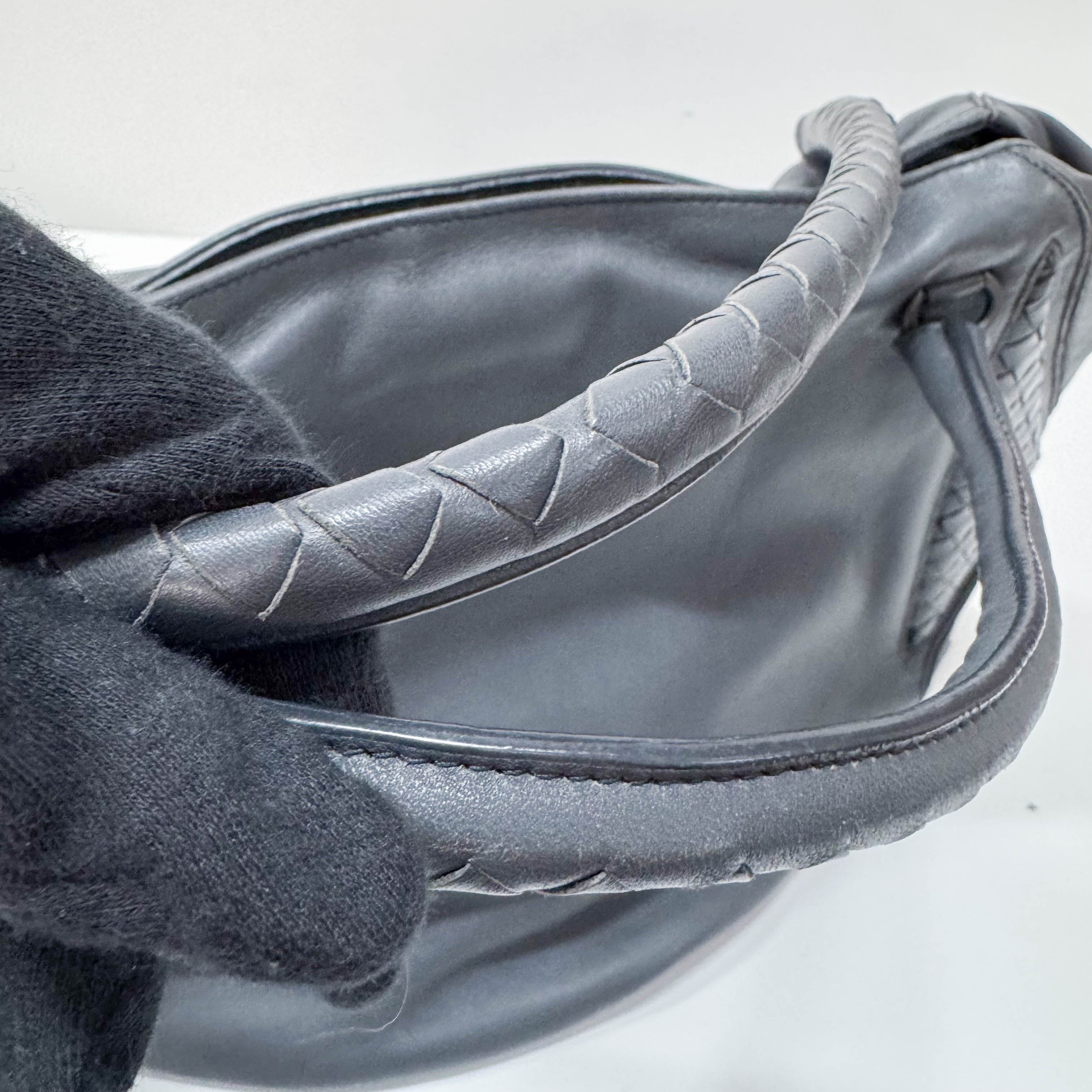 Vintage Grey Leather Two Way Bag