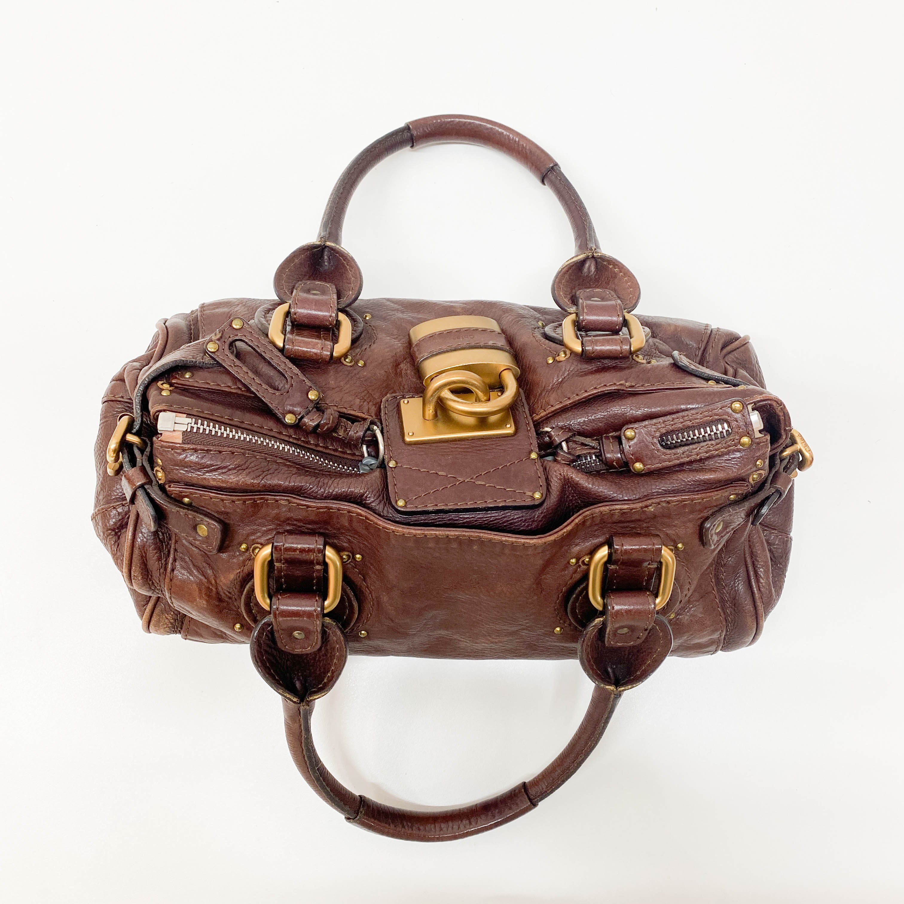 Paddington Brown Leather Shoulder Bag