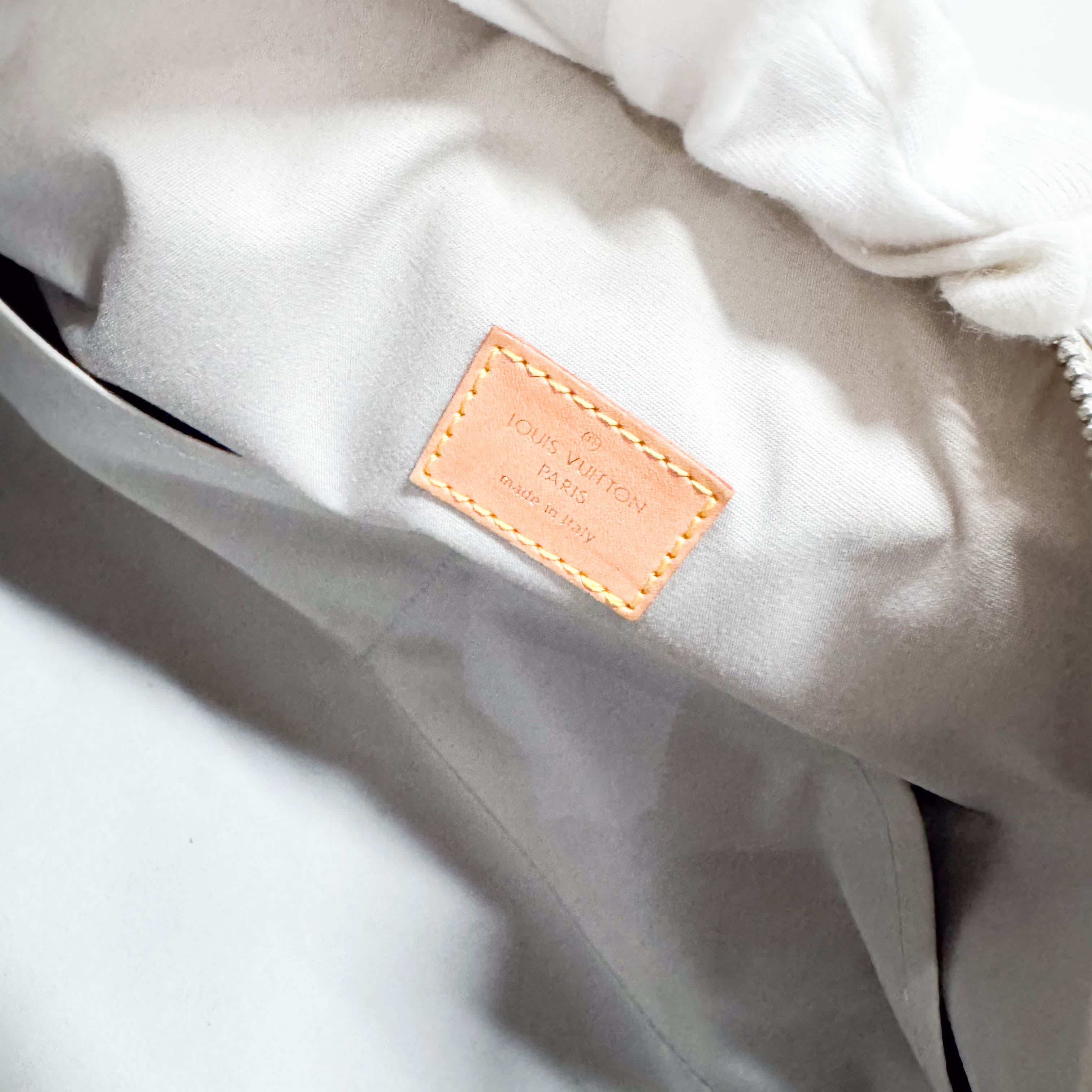 Speedy 35 Monogram Mirror World Silver Coated Canvas Handbag