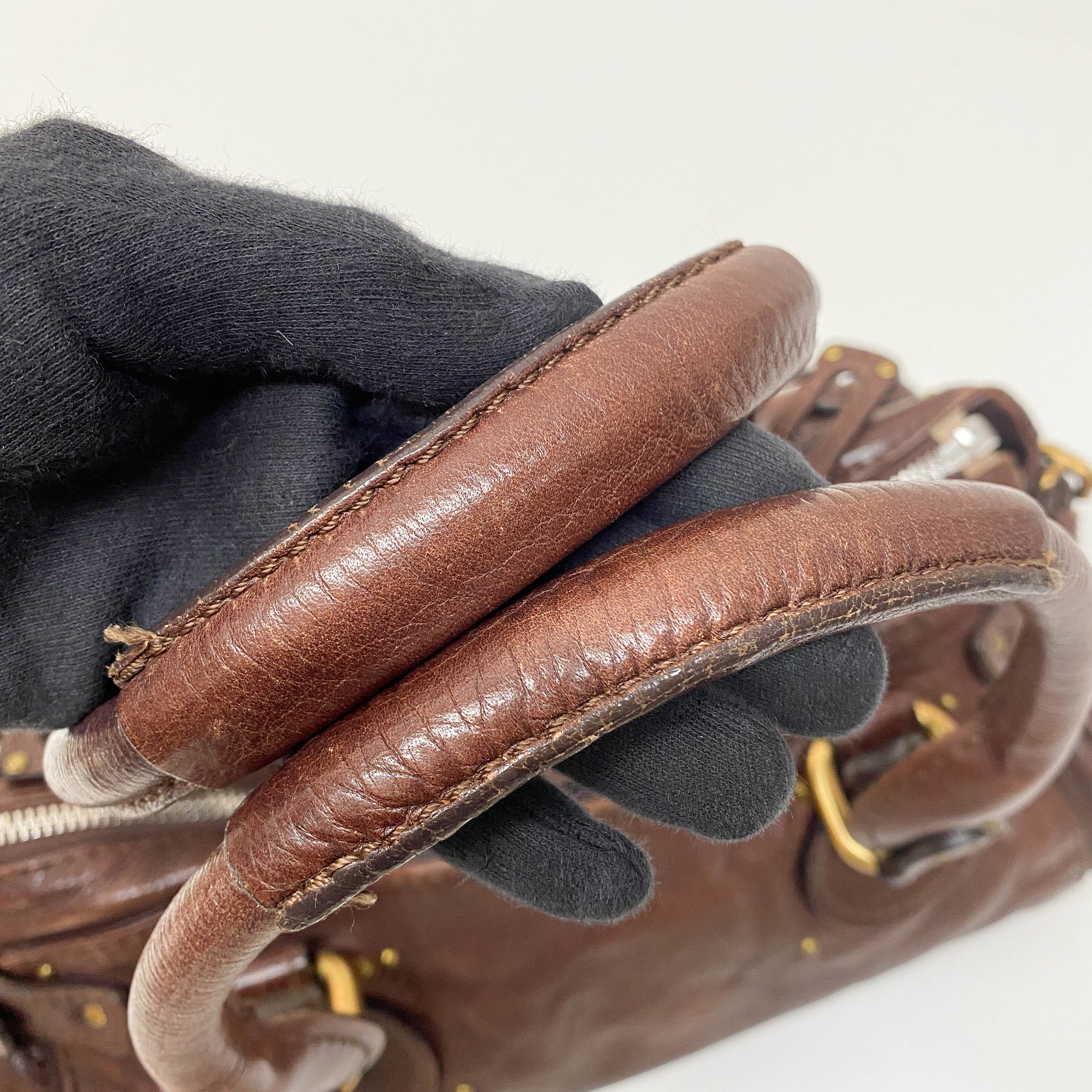 Paddington Brown Leather Shoulder Bag