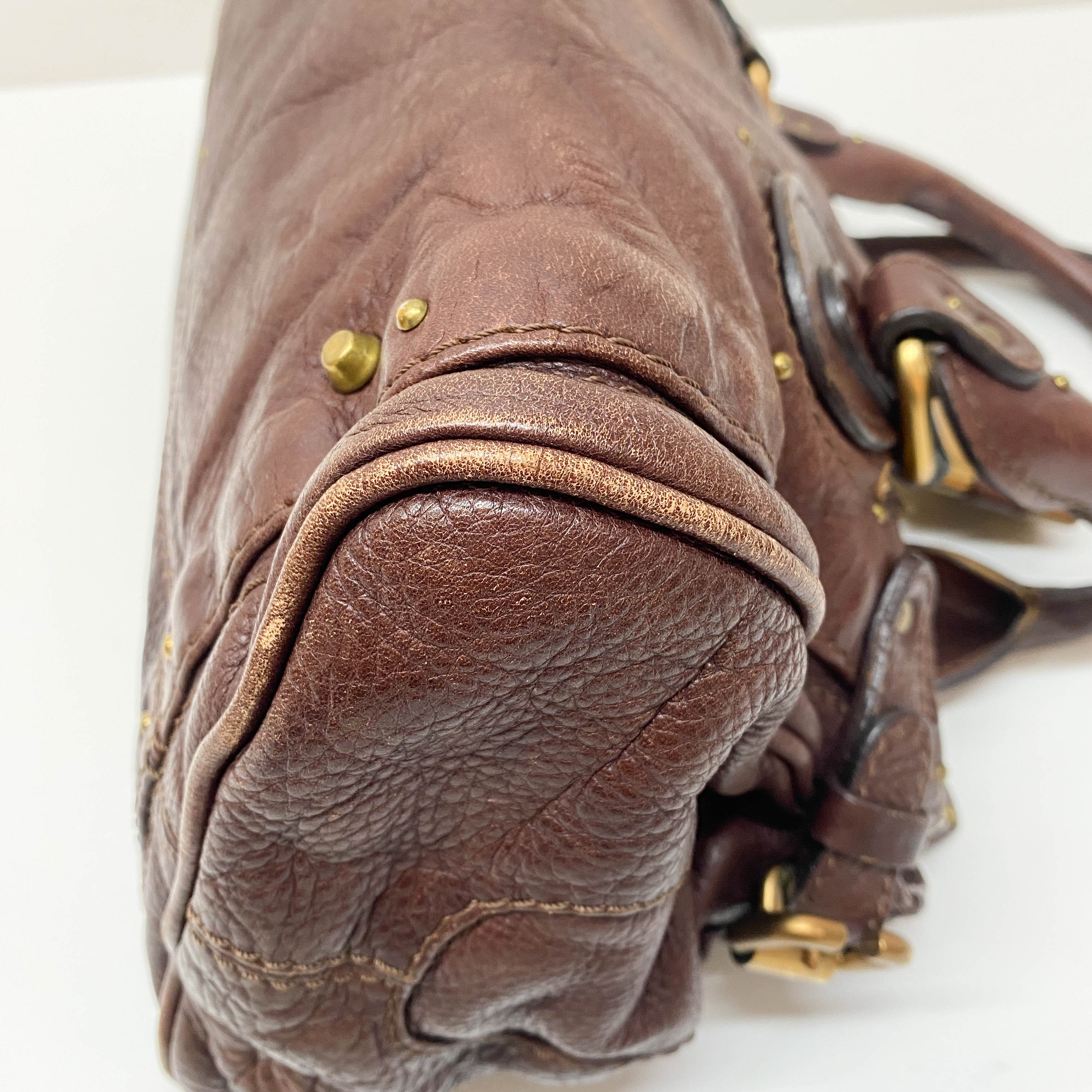 Paddington Brown Leather Shoulder Bag