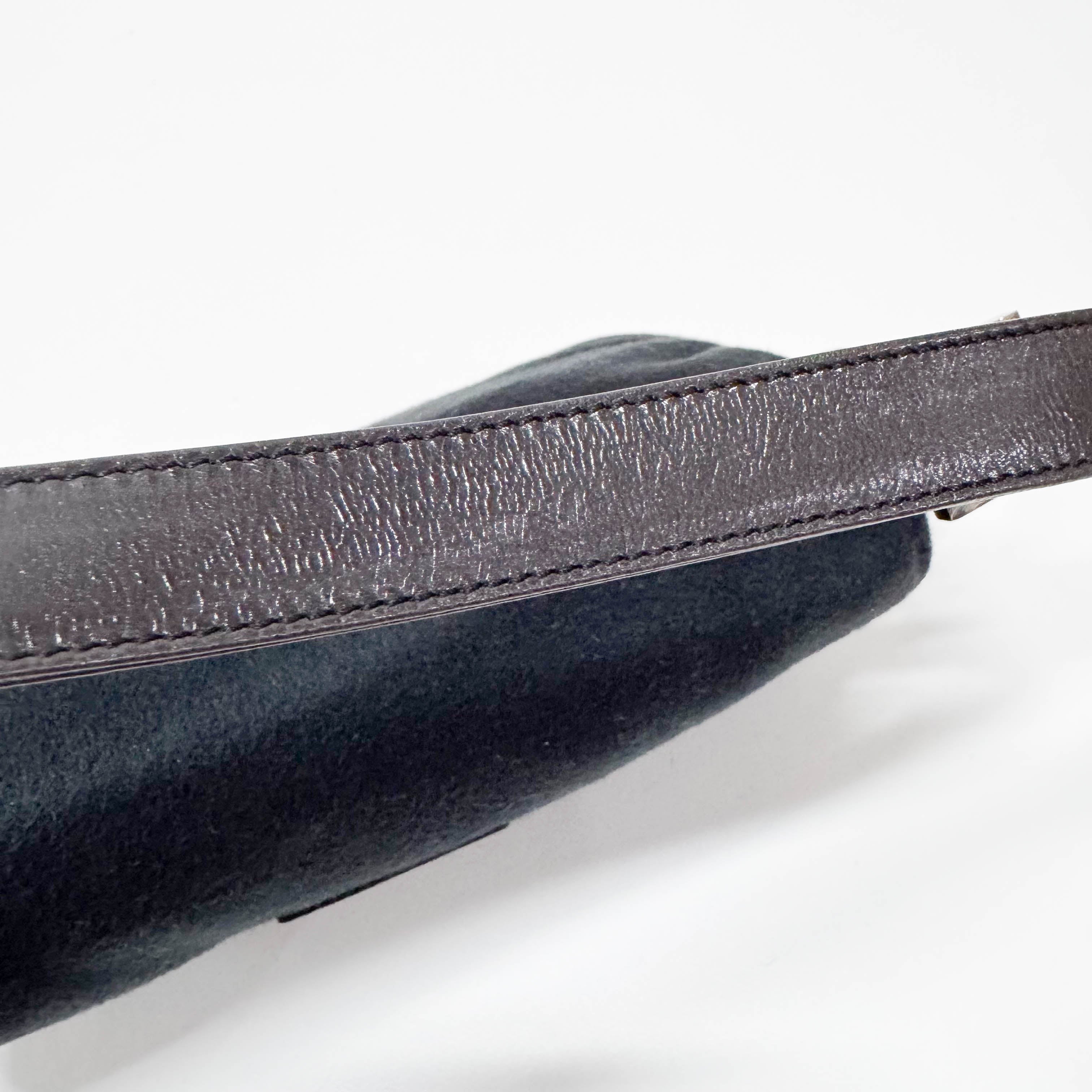 Baguette Black Cashmere Shoulder Bag