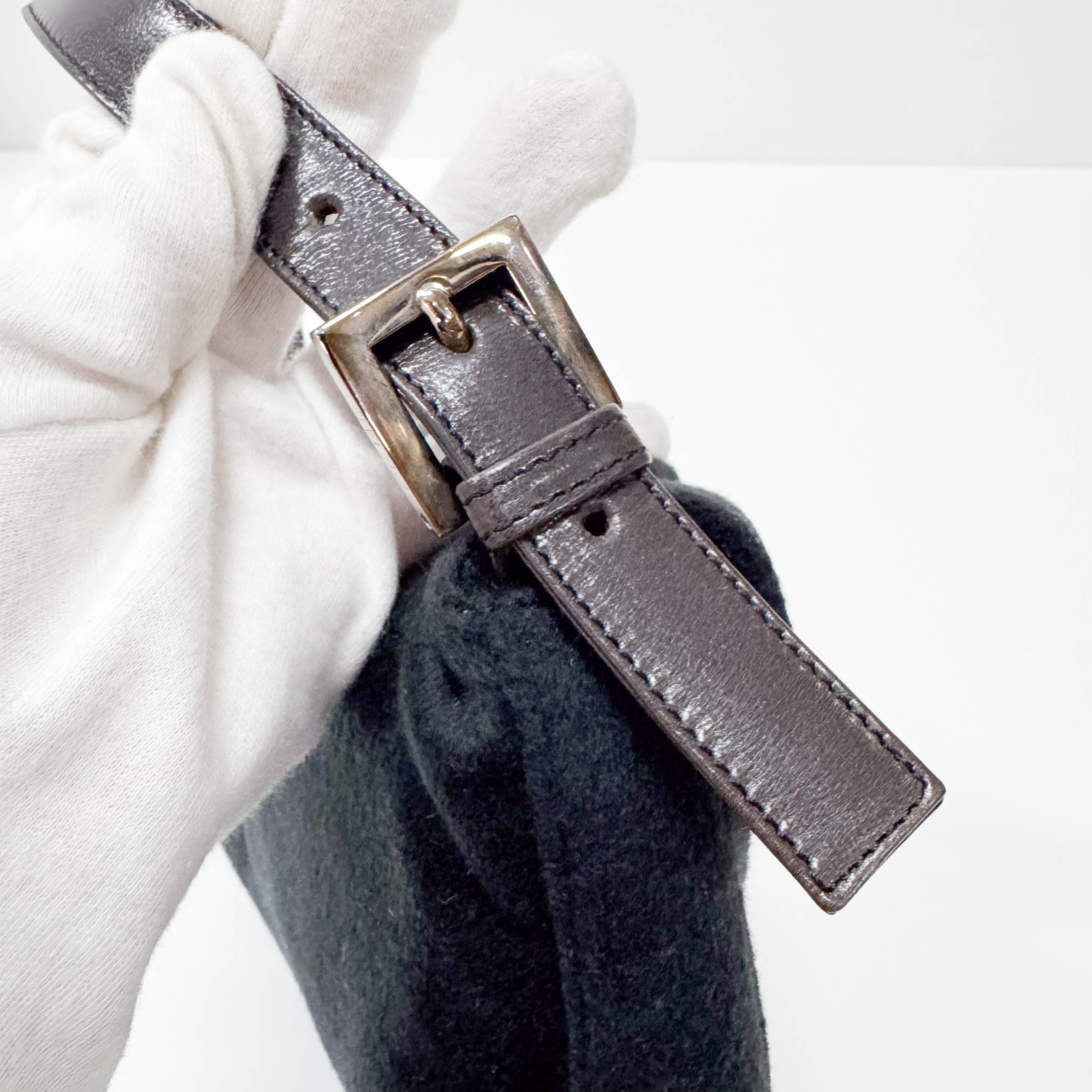 Baguette Black Cashmere Shoulder Bag