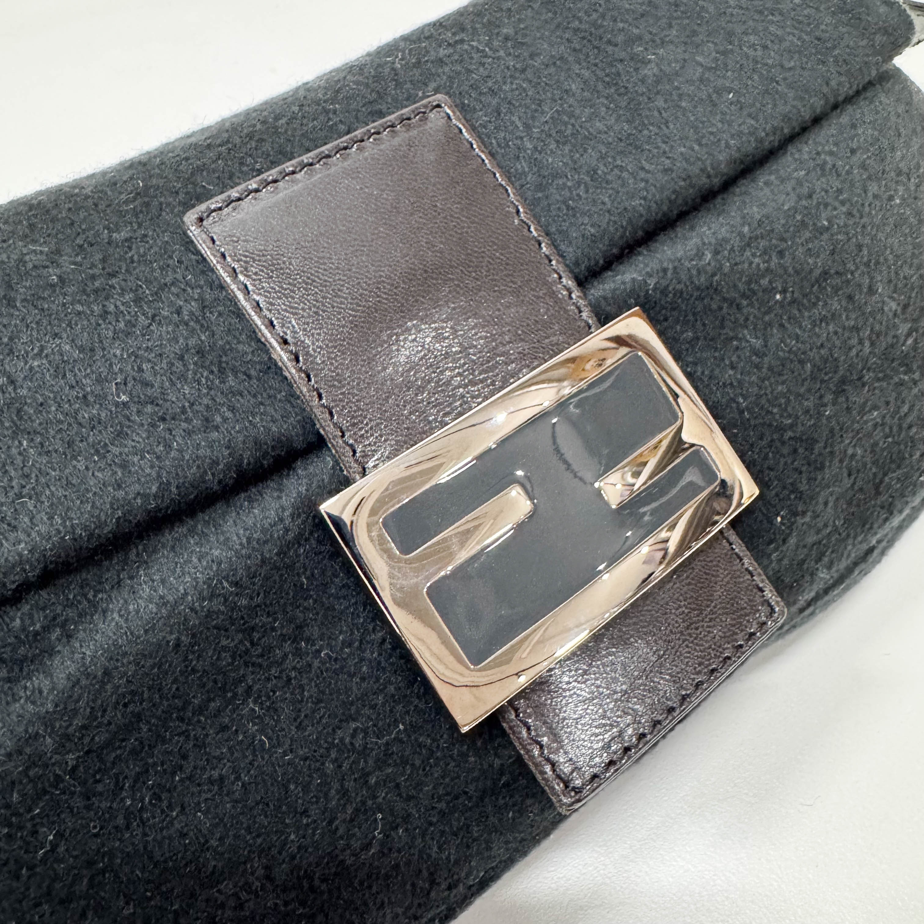 Baguette Black Cashmere Shoulder Bag