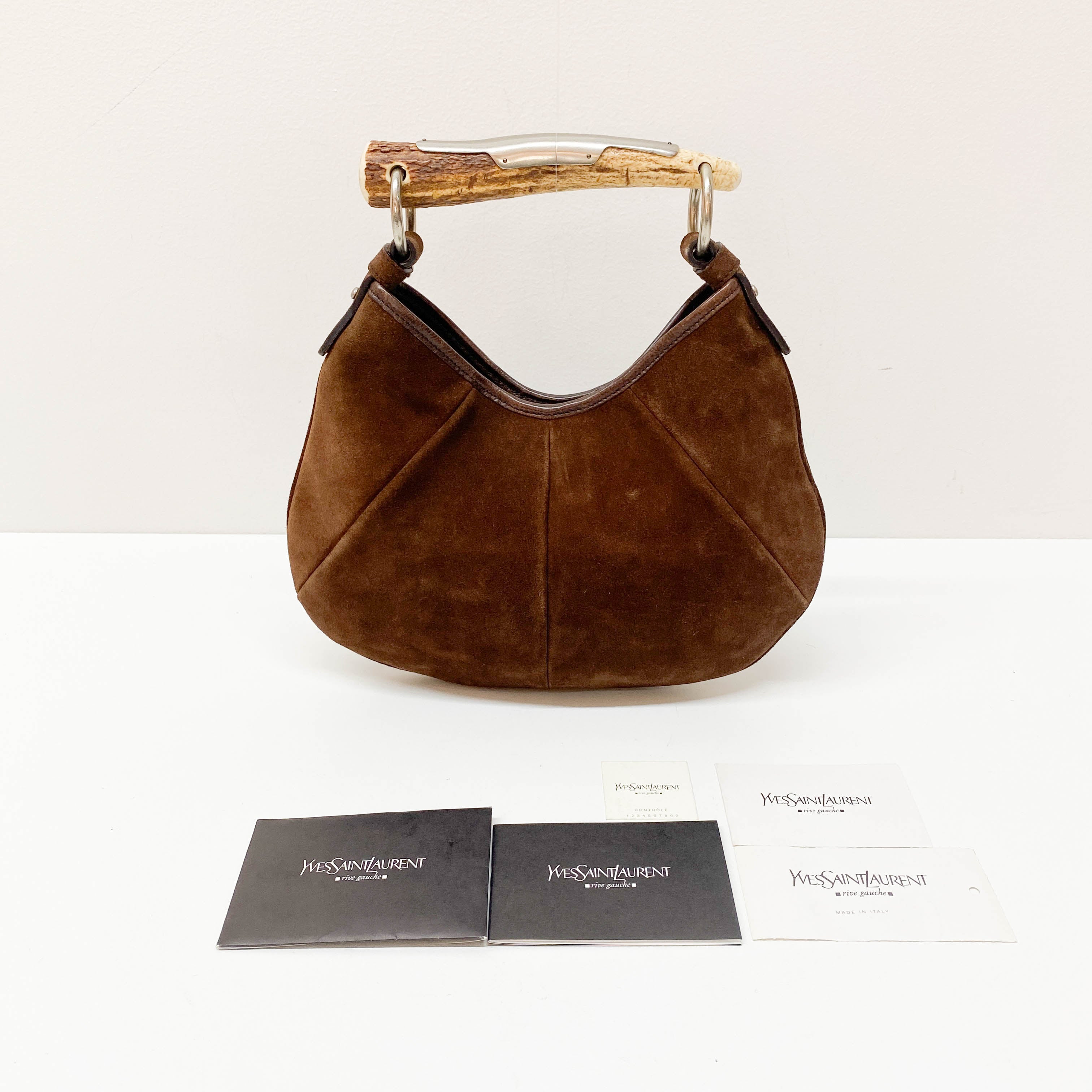 Mombasa Brown Suede Hand Bag