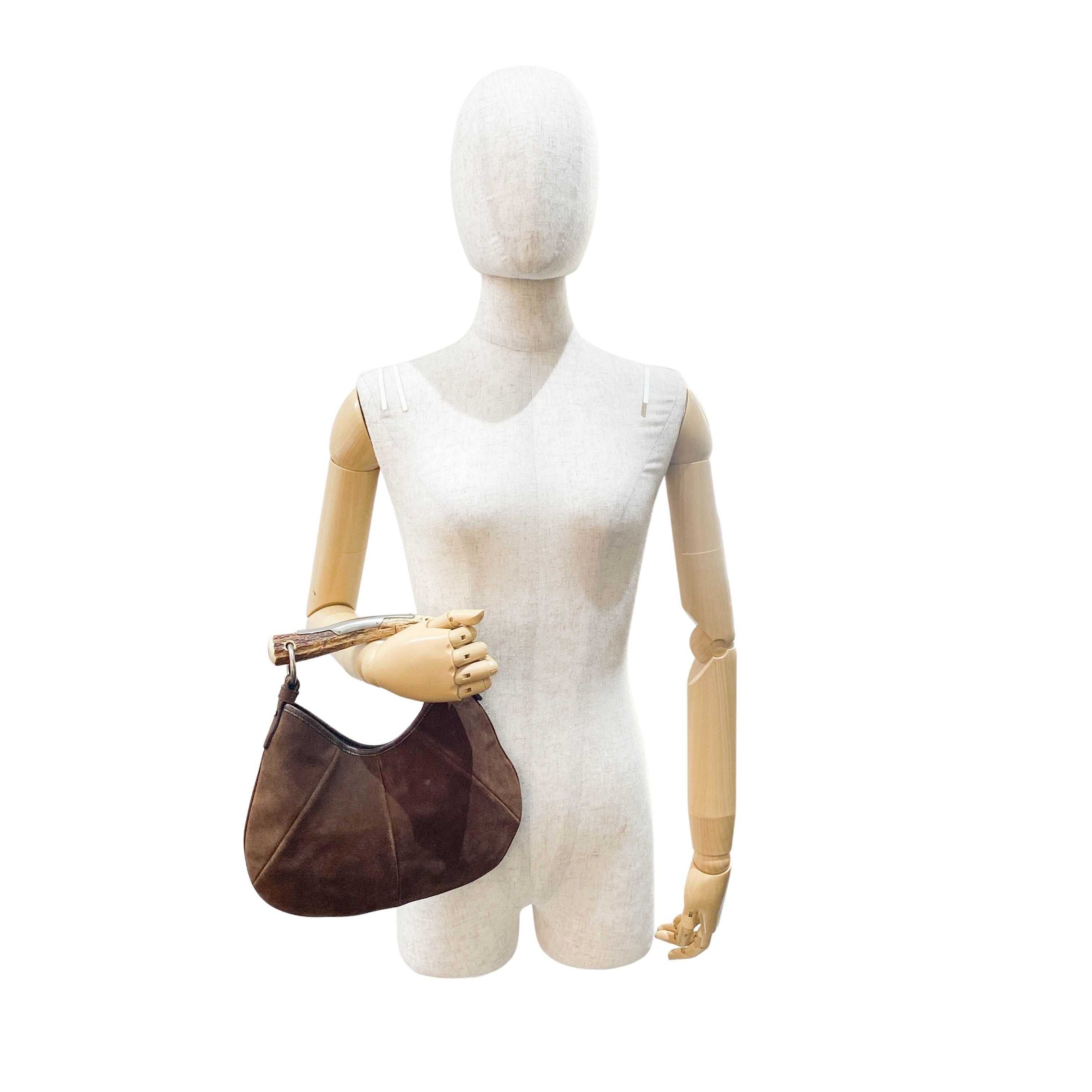 Mombasa Brown Suede Hand Bag