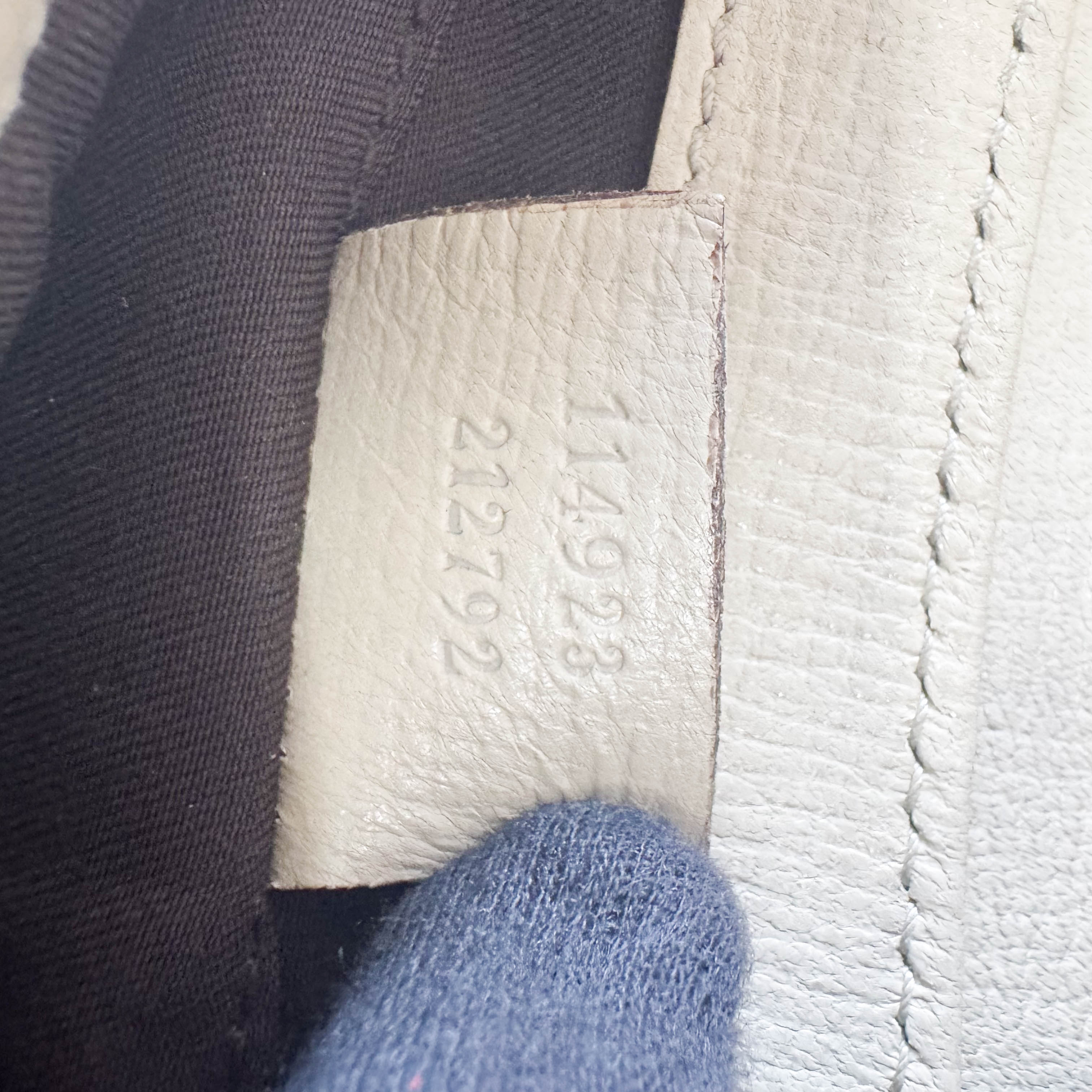 Horsebit Beige Leather Chain Shoulder Bag