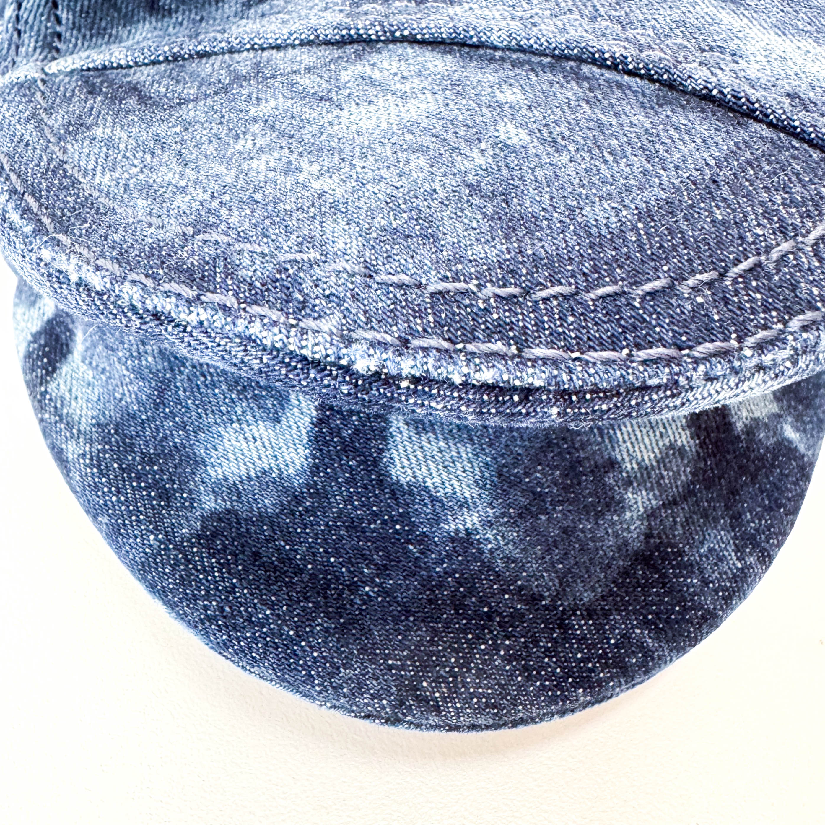 Saddle Blue Denim Shoulder Bag