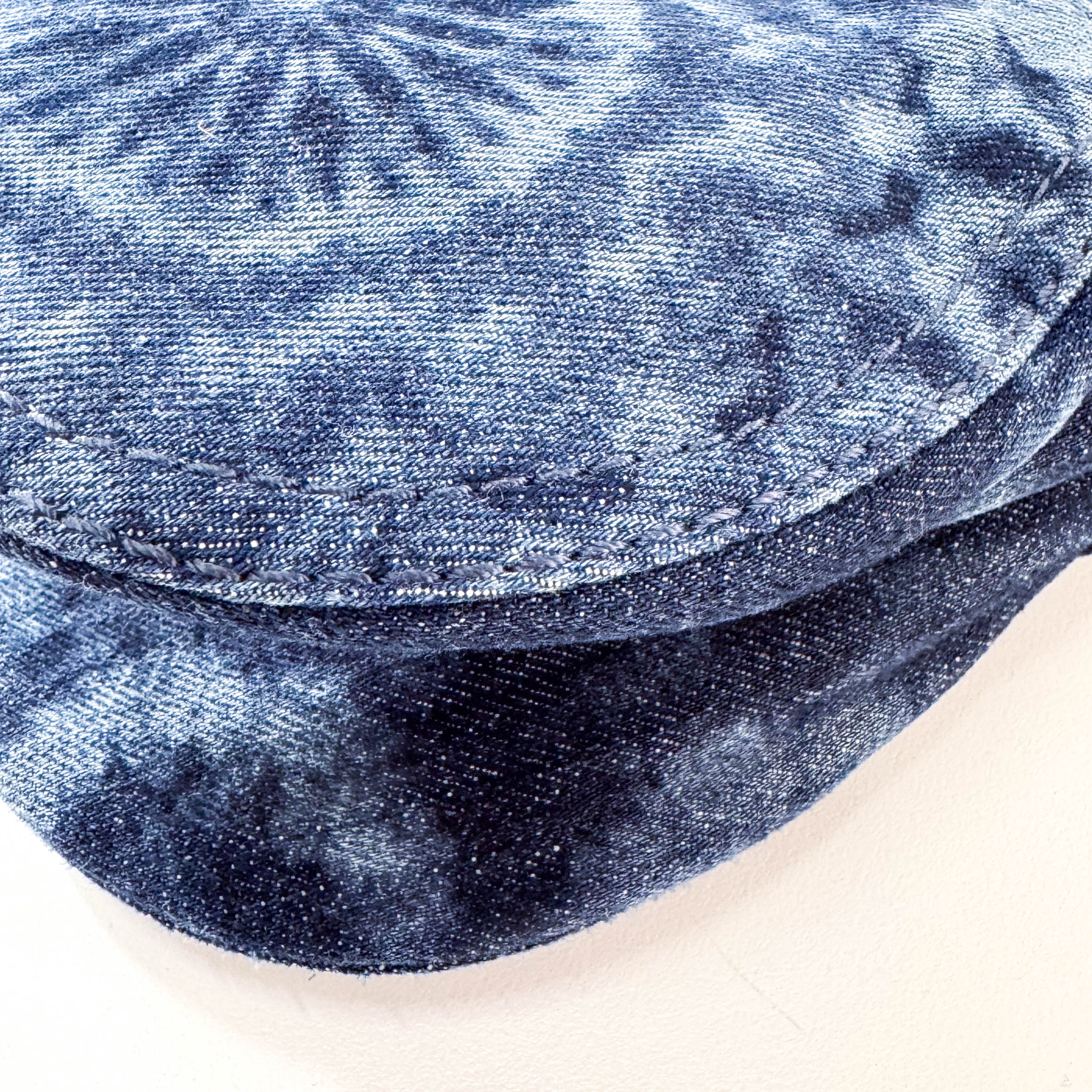 Saddle Blue Denim Shoulder Bag