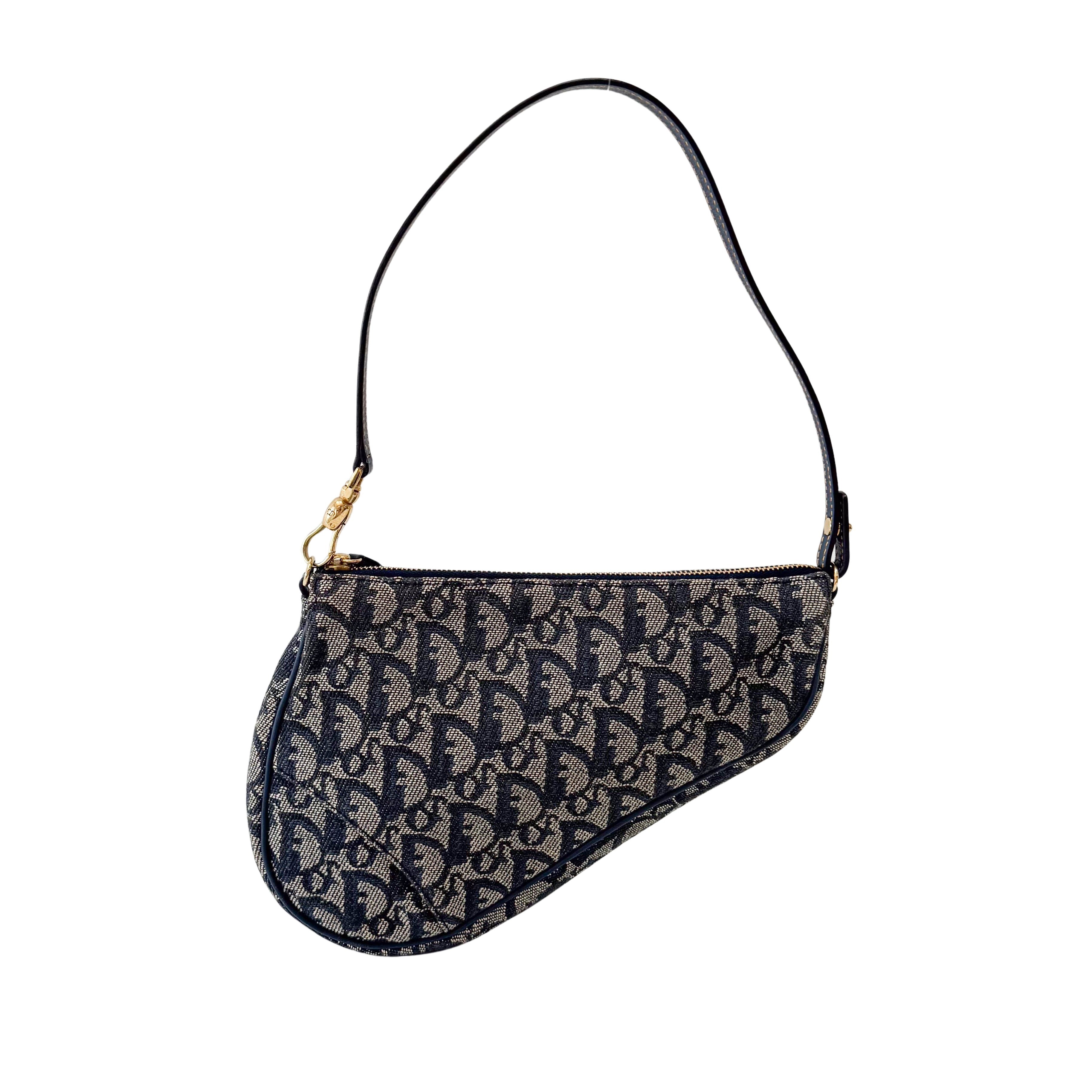 Mini Saddle Vintage Navy Trotter Shoulder Bag