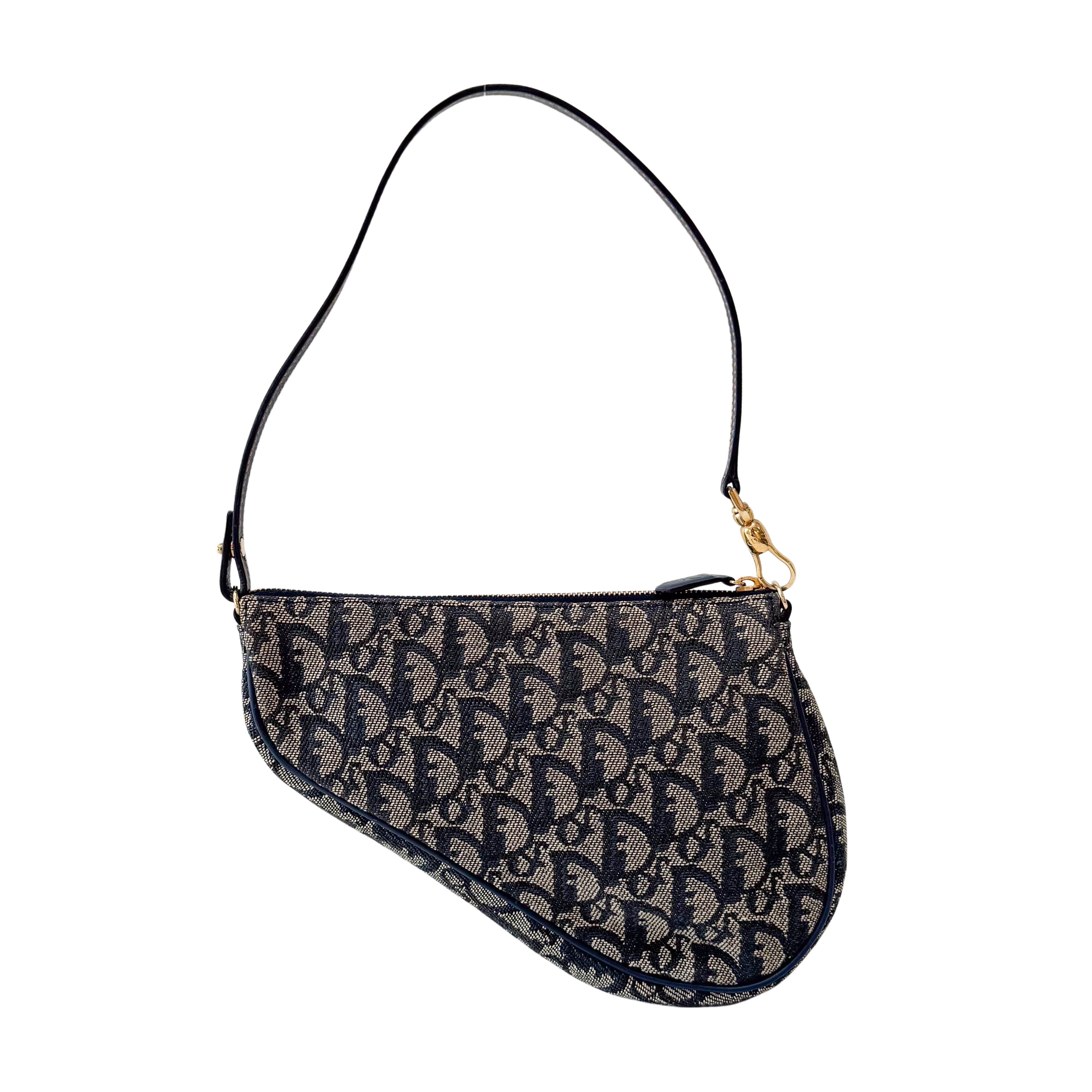 Mini Saddle Vintage Navy Trotter Shoulder Bag