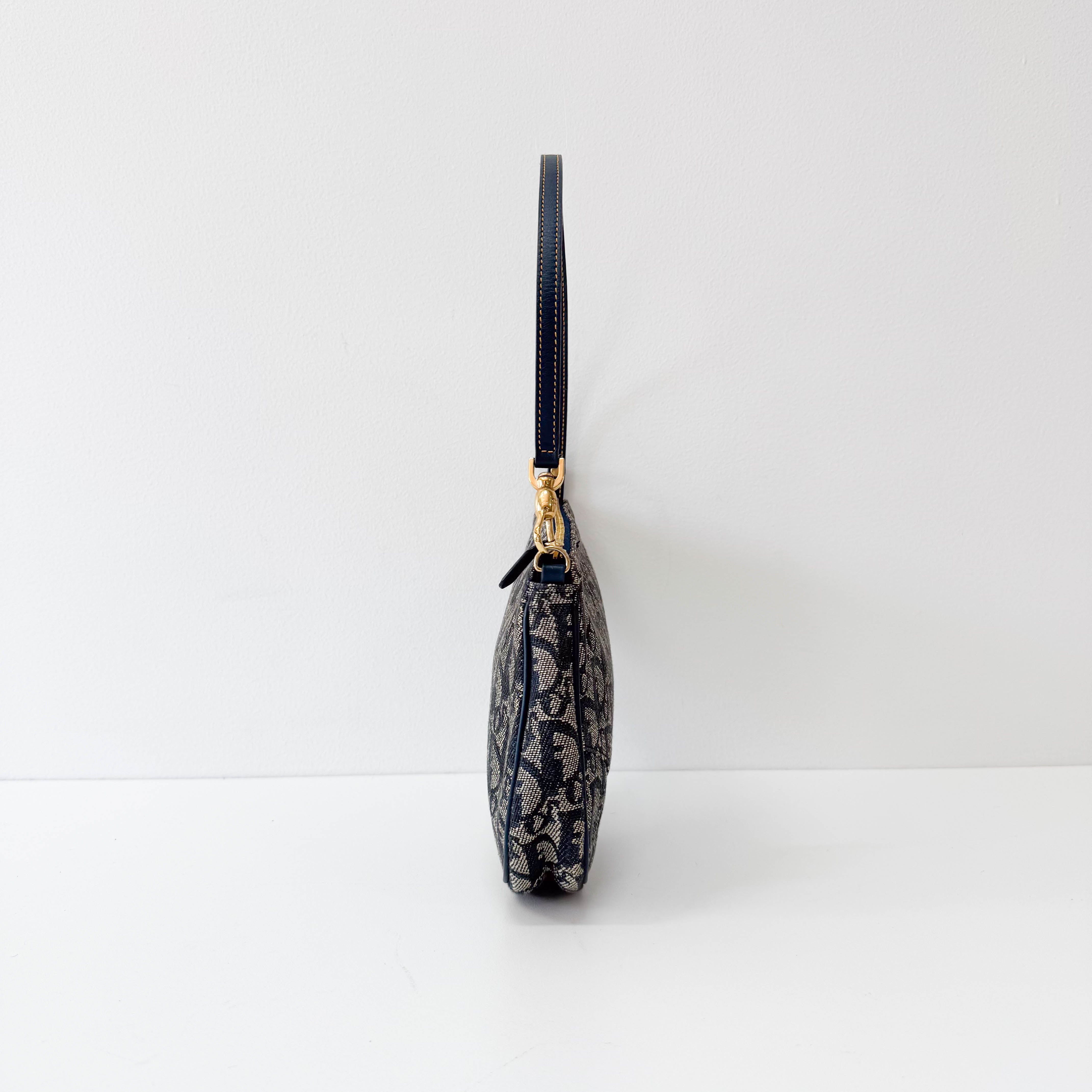 Mini Saddle Vintage Navy Trotter Shoulder Bag