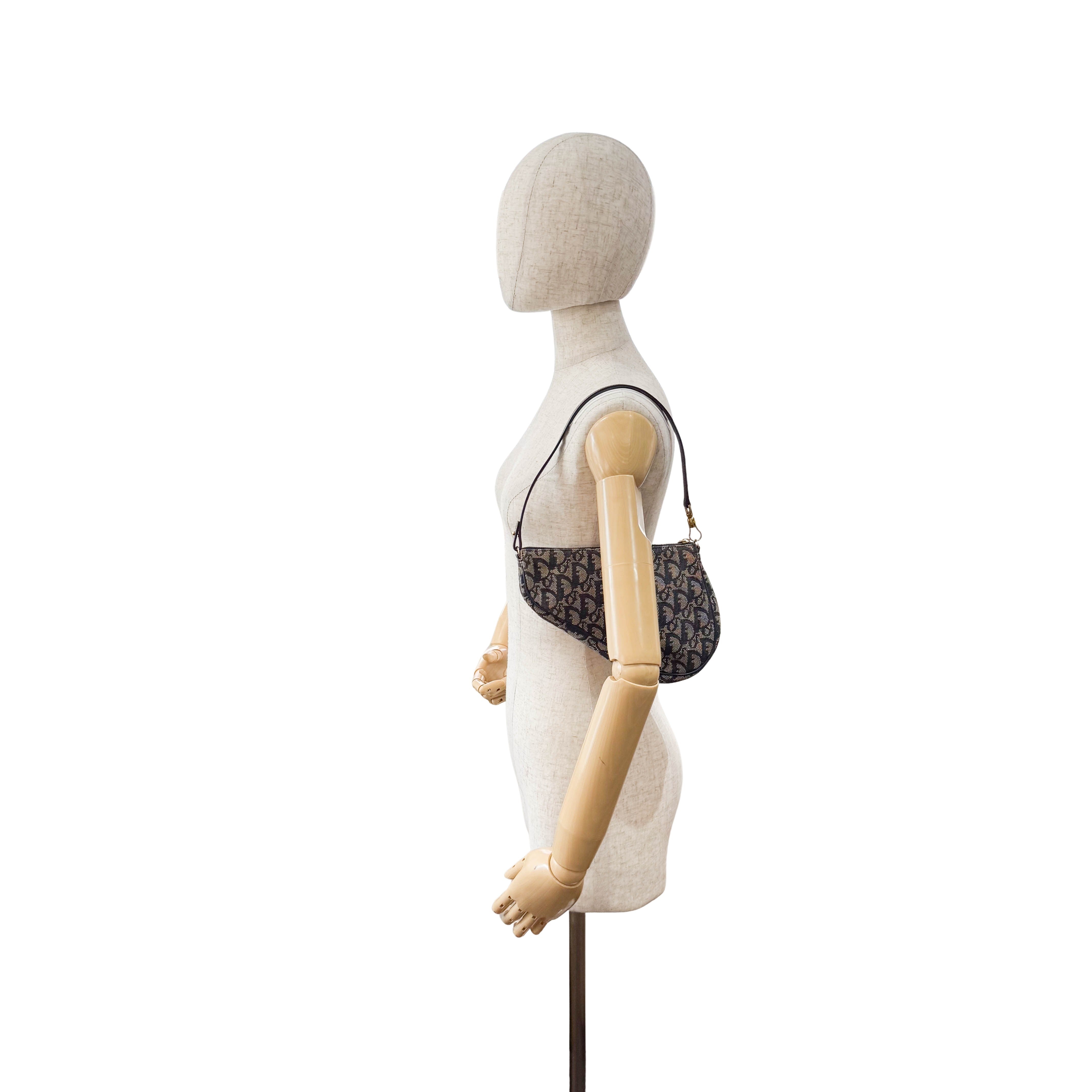 Mini Saddle Vintage Navy Trotter Shoulder Bag