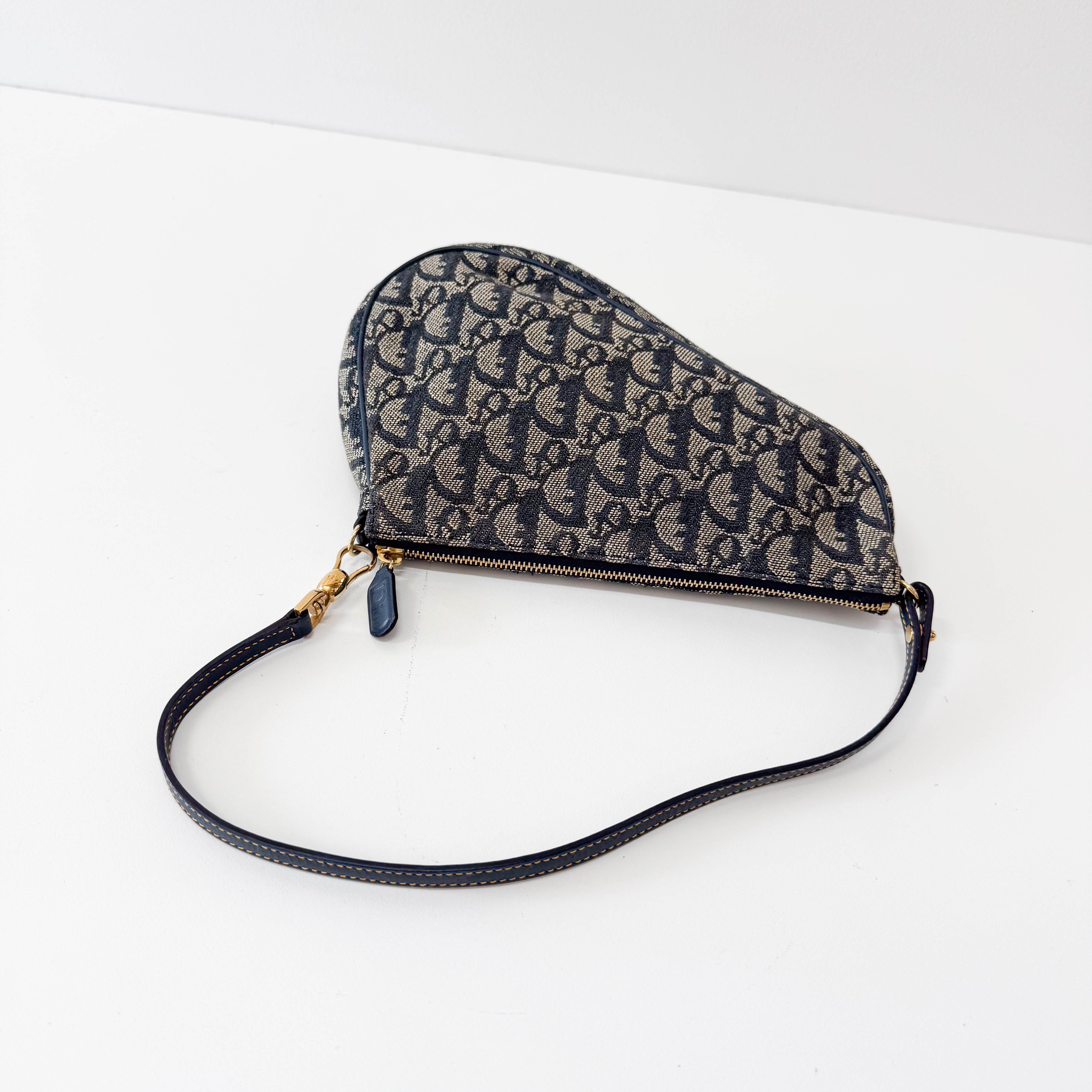 Mini Saddle Vintage Navy Trotter Shoulder Bag