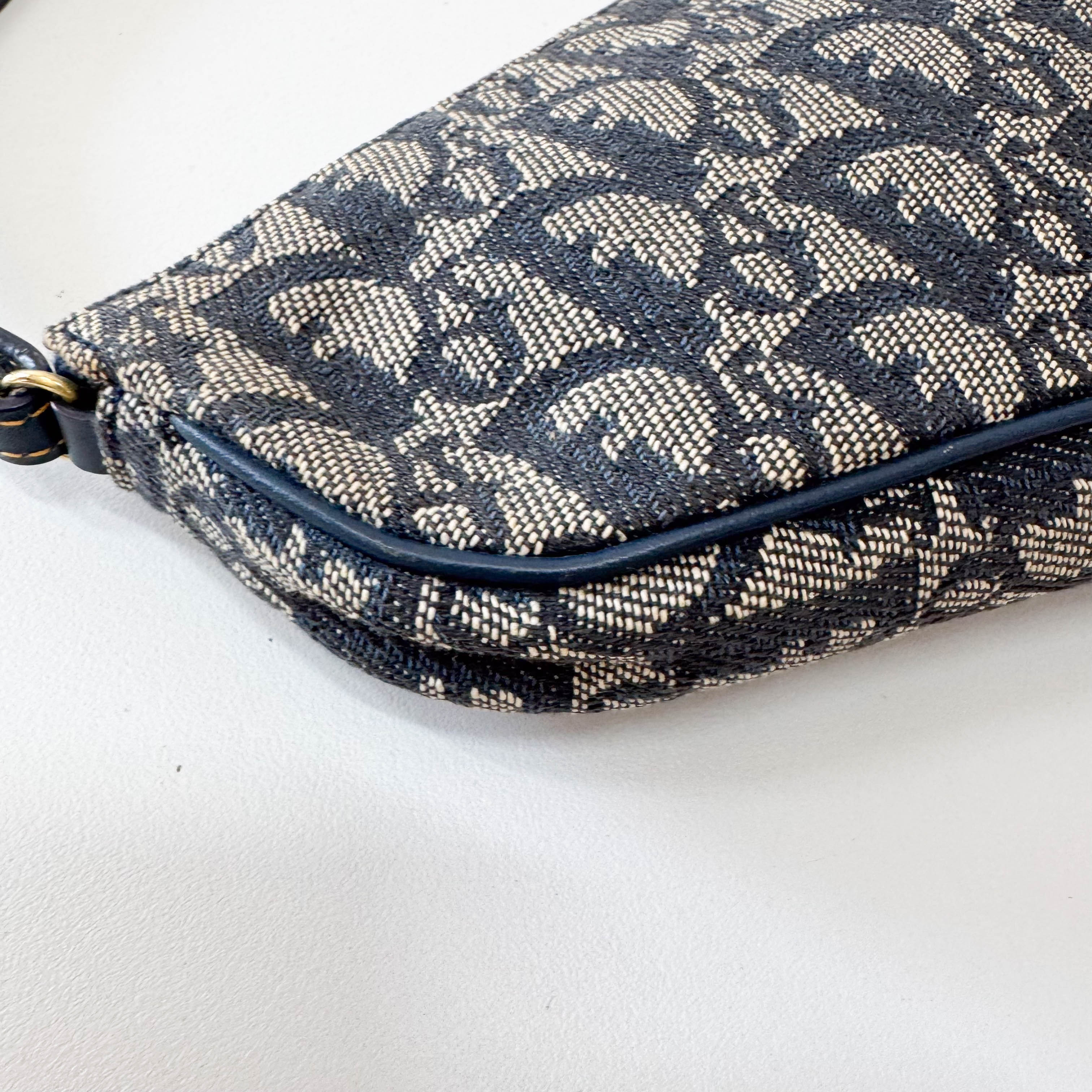 Mini Saddle Vintage Navy Trotter Shoulder Bag