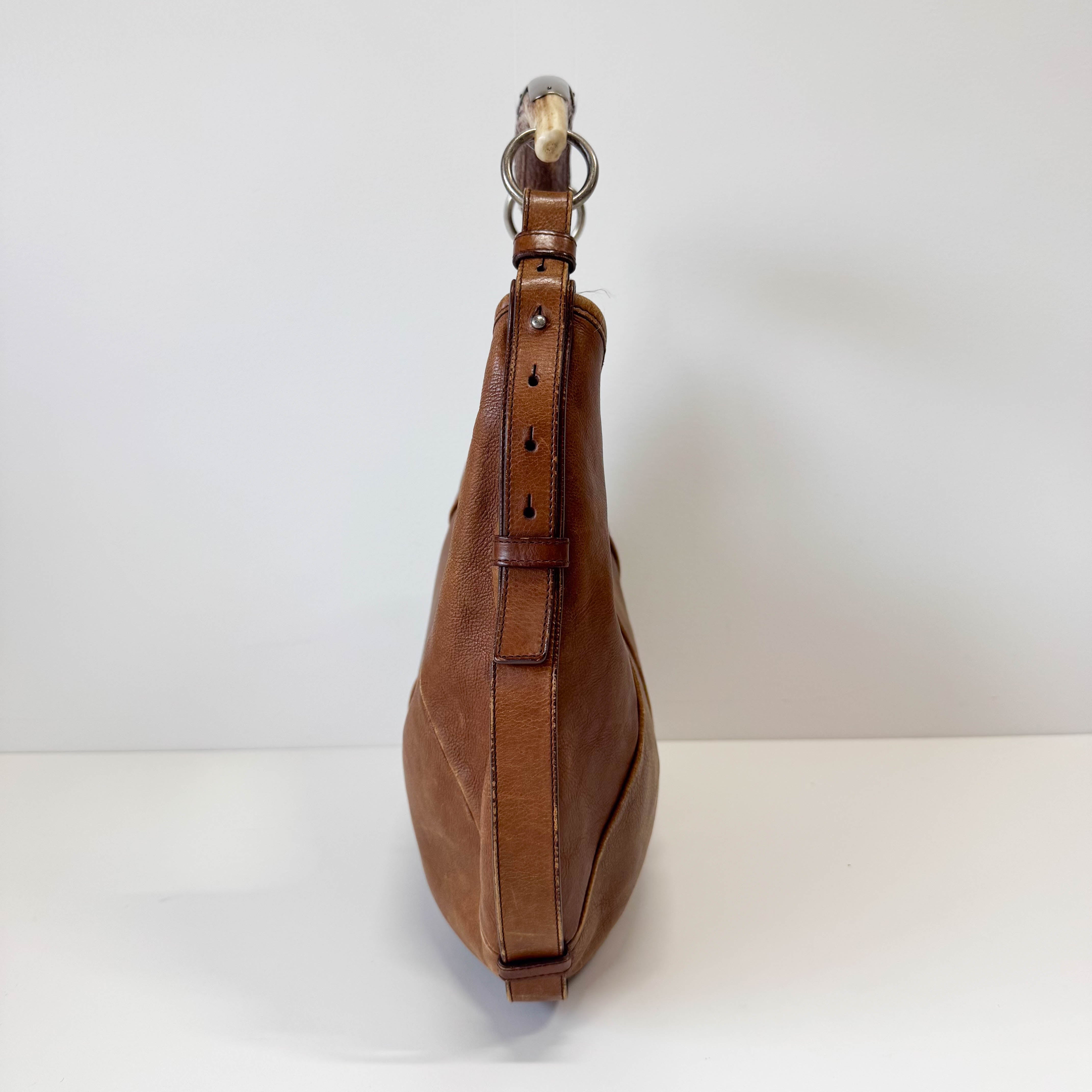 Mombasa Brown Leather Shoulder Bag