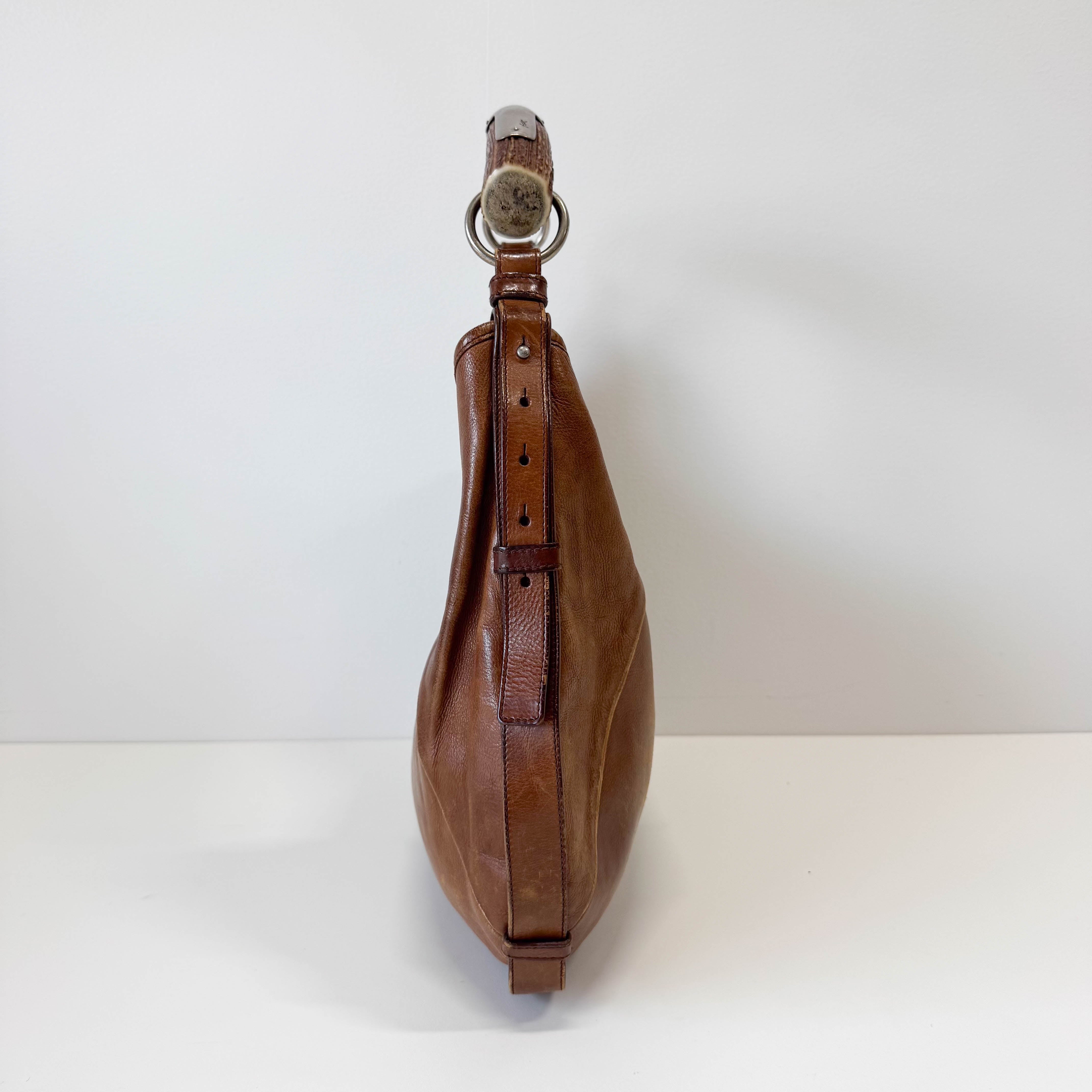 Mombasa Brown Leather Shoulder Bag