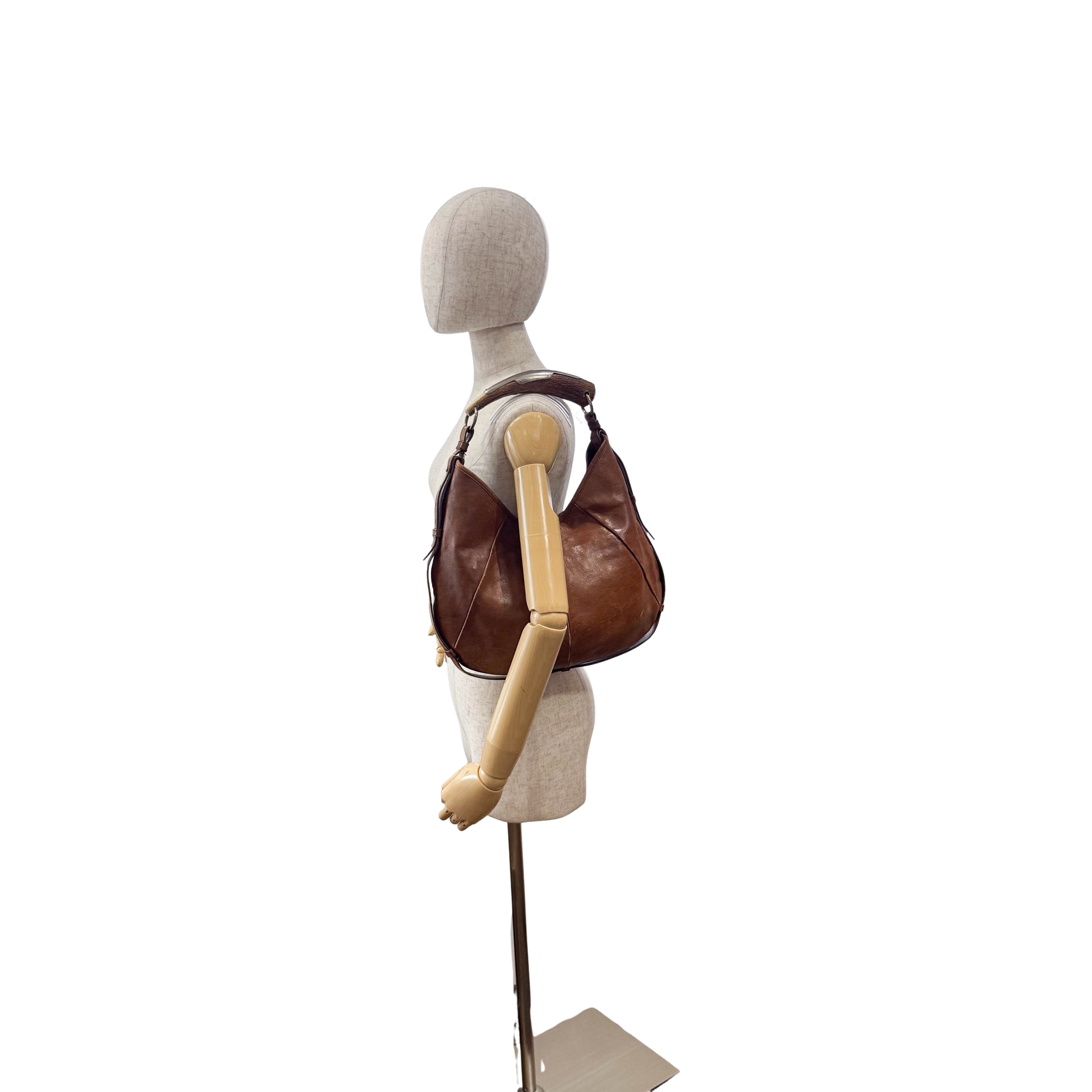 Mombasa Brown Leather Shoulder Bag