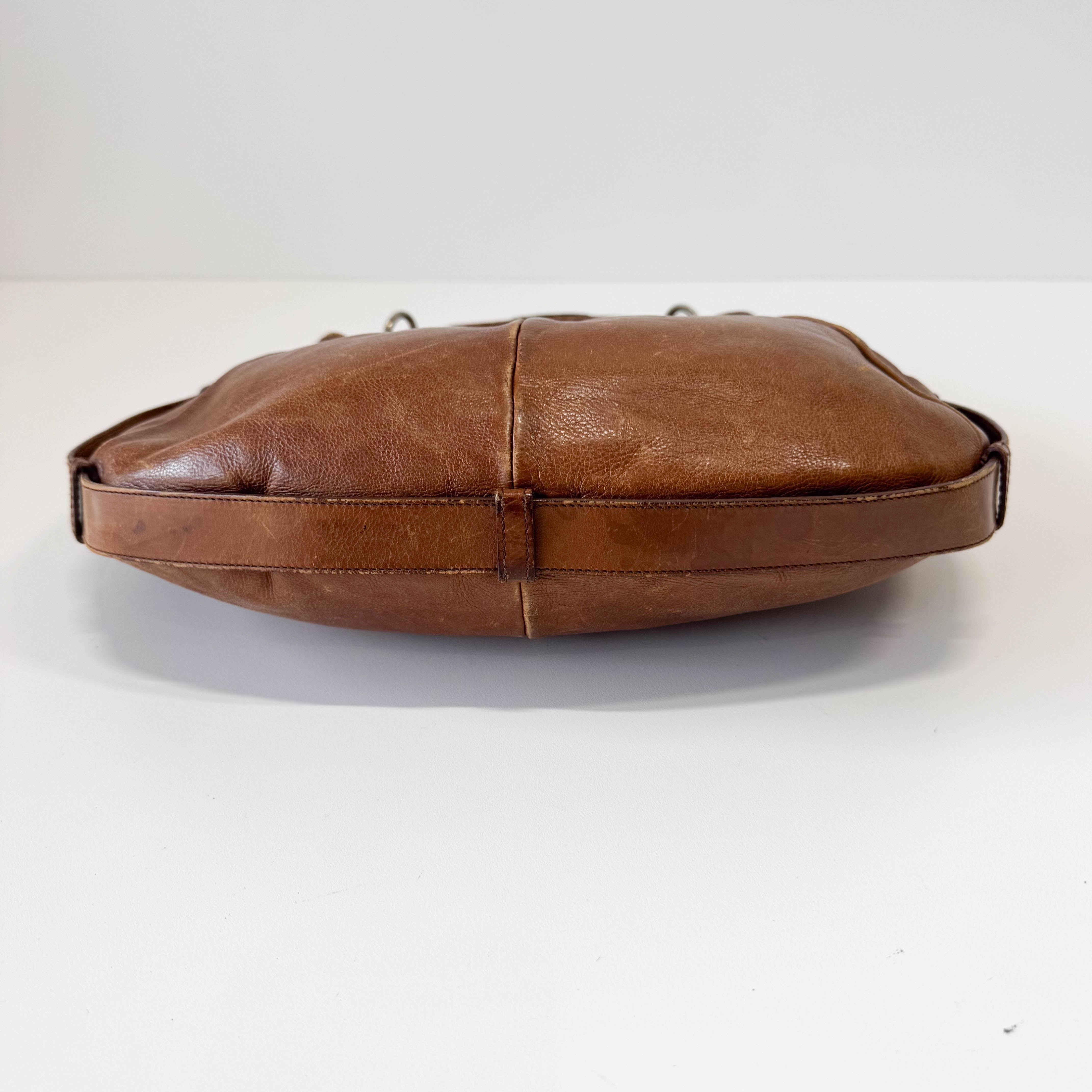 Mombasa Brown Leather Shoulder Bag