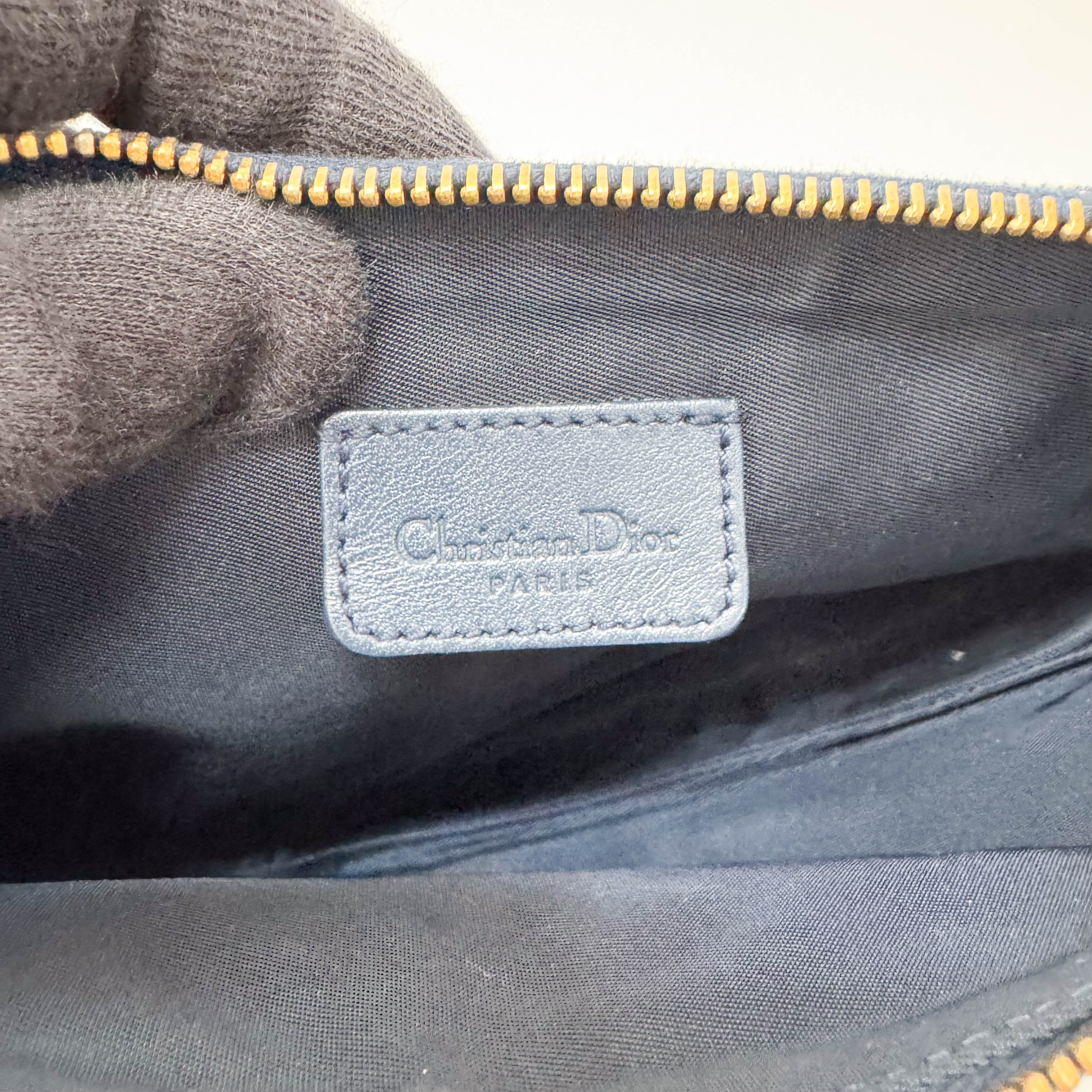 Mini Saddle Vintage Navy Trotter Shoulder Bag