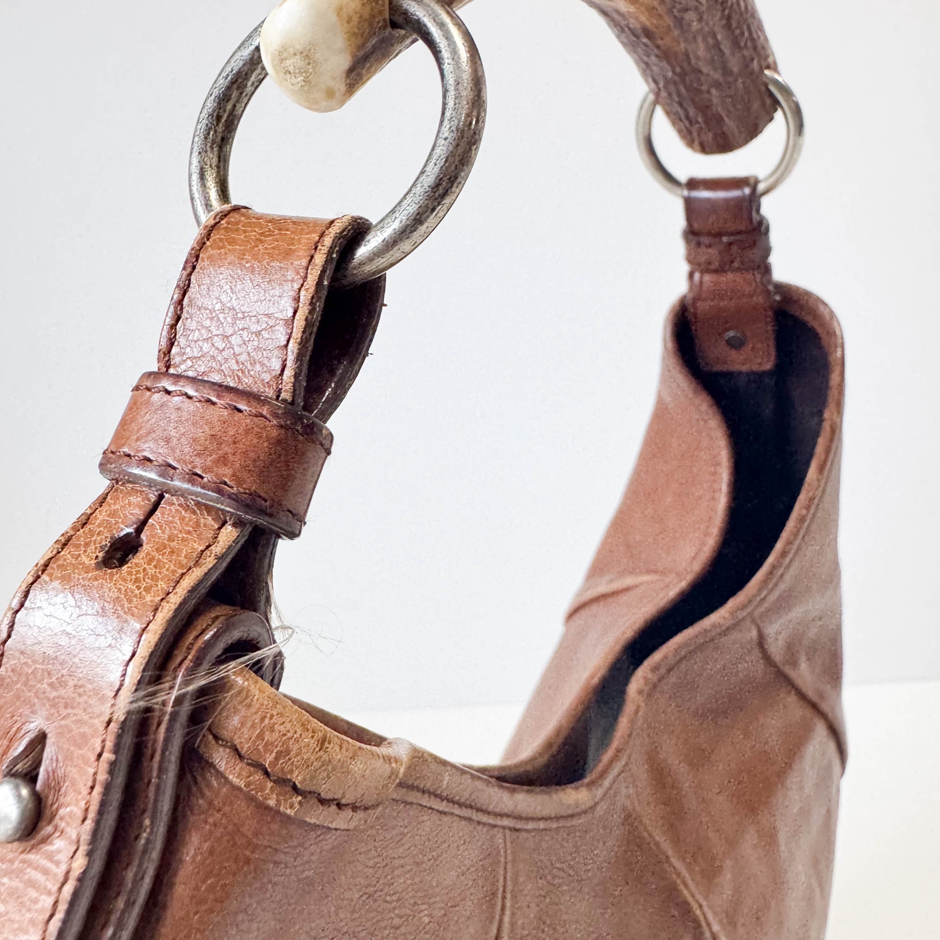 Mombasa Brown Leather Shoulder Bag