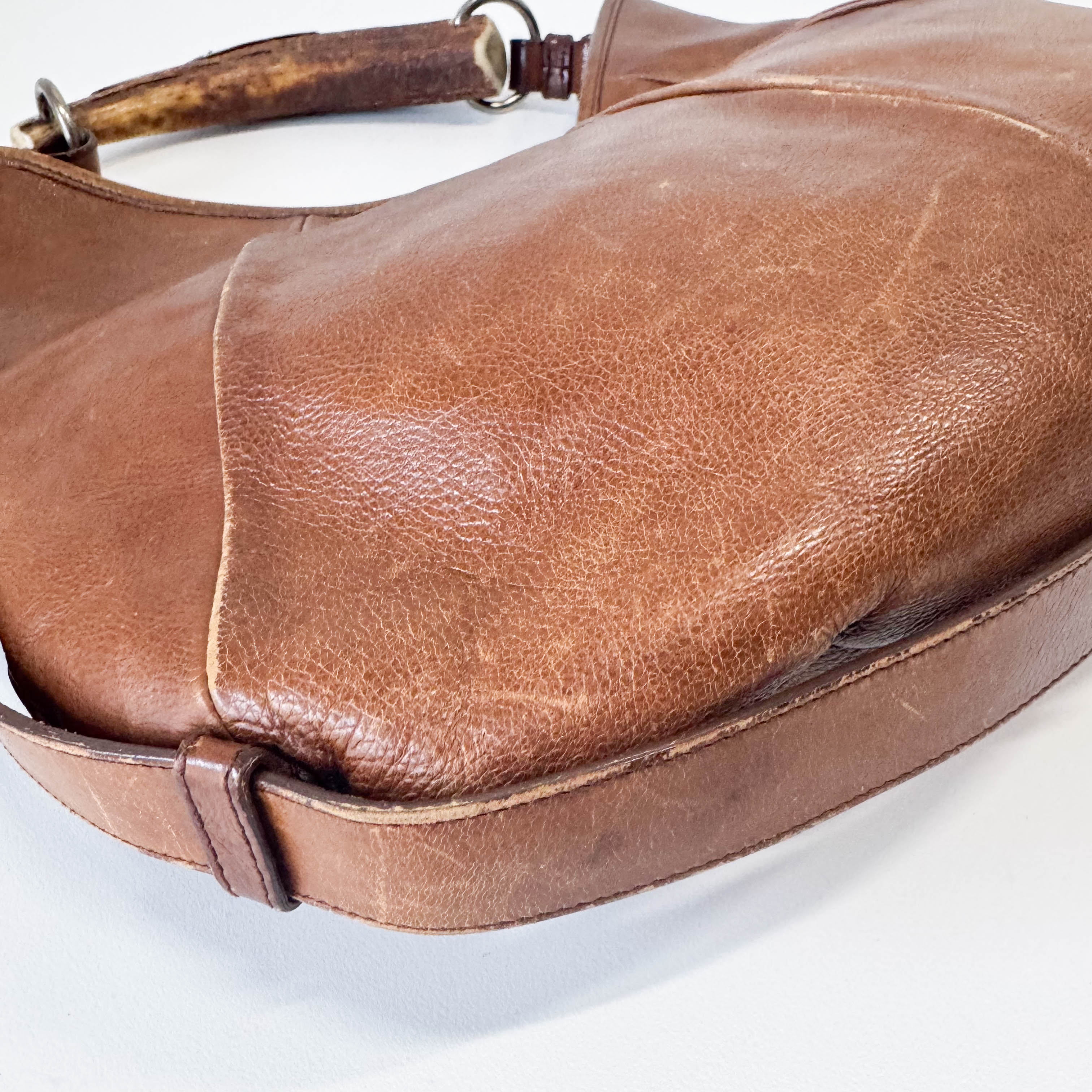 Mombasa Brown Leather Shoulder Bag