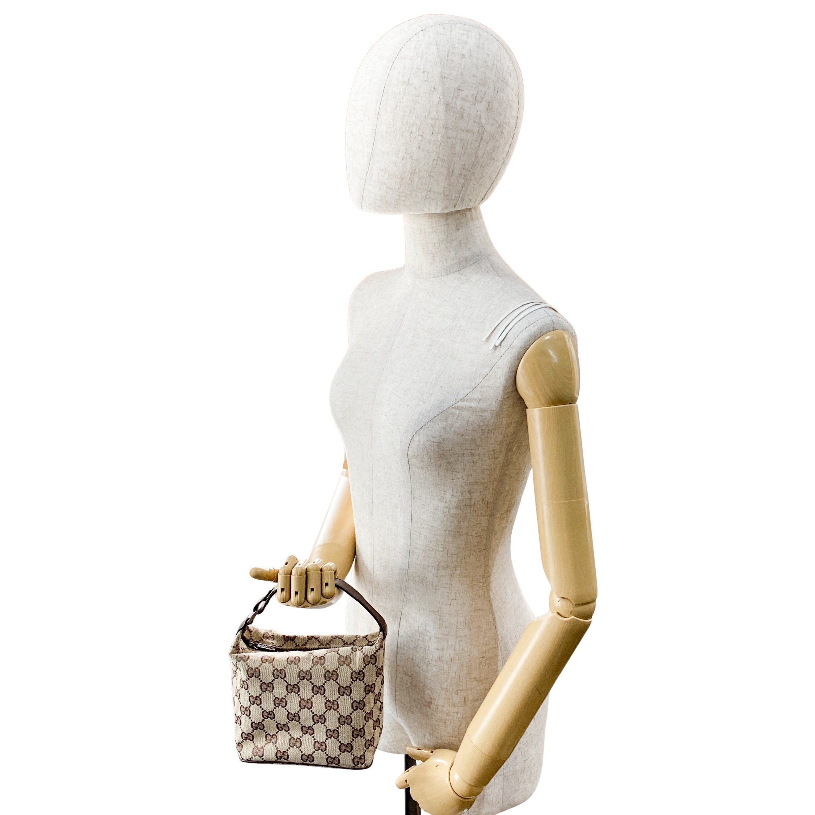 Brown GG Canvas Handbag